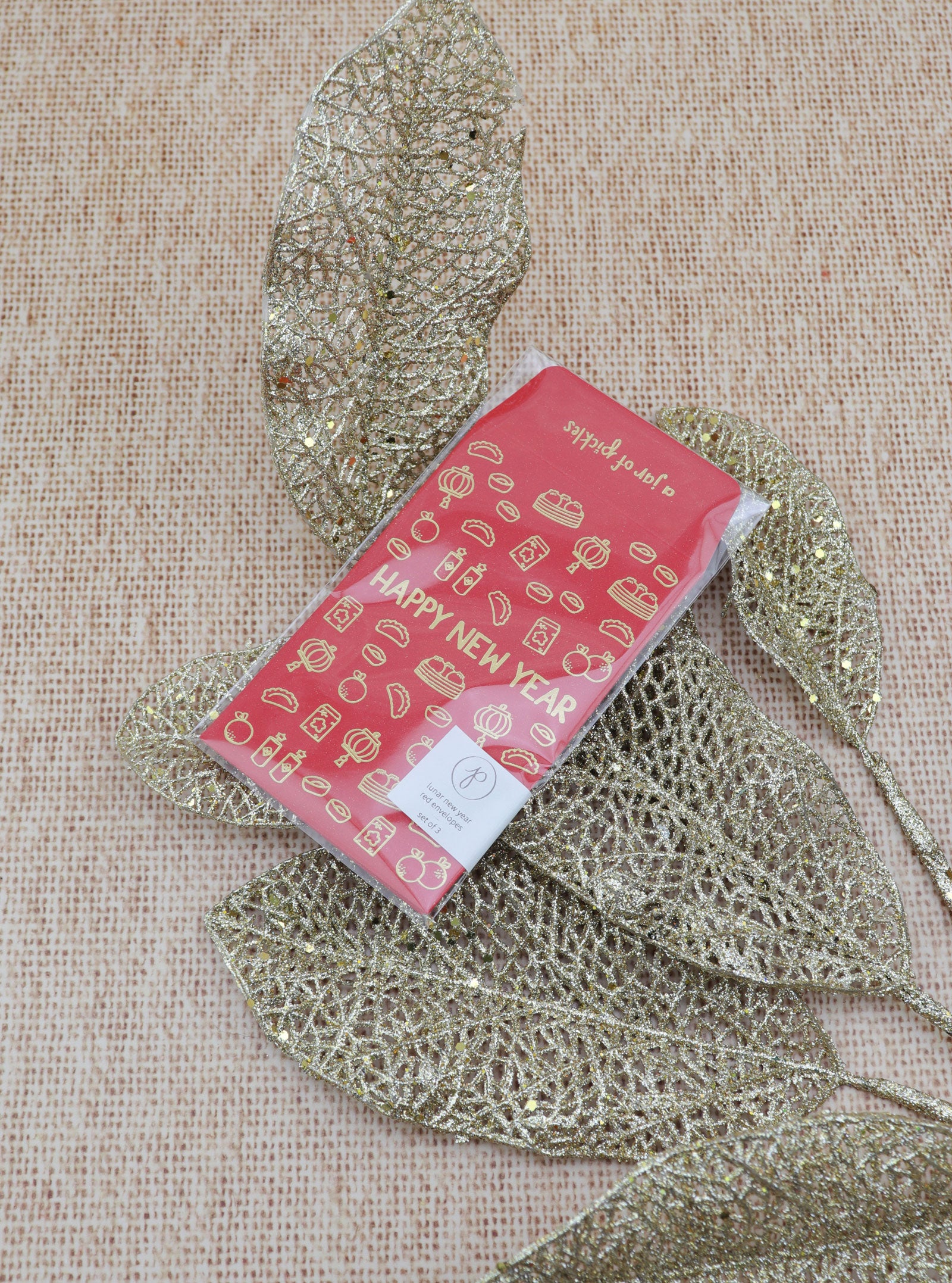 LUNAR NEW YEAR PATTERN MINI RED ENVELOPE | SET OF 3