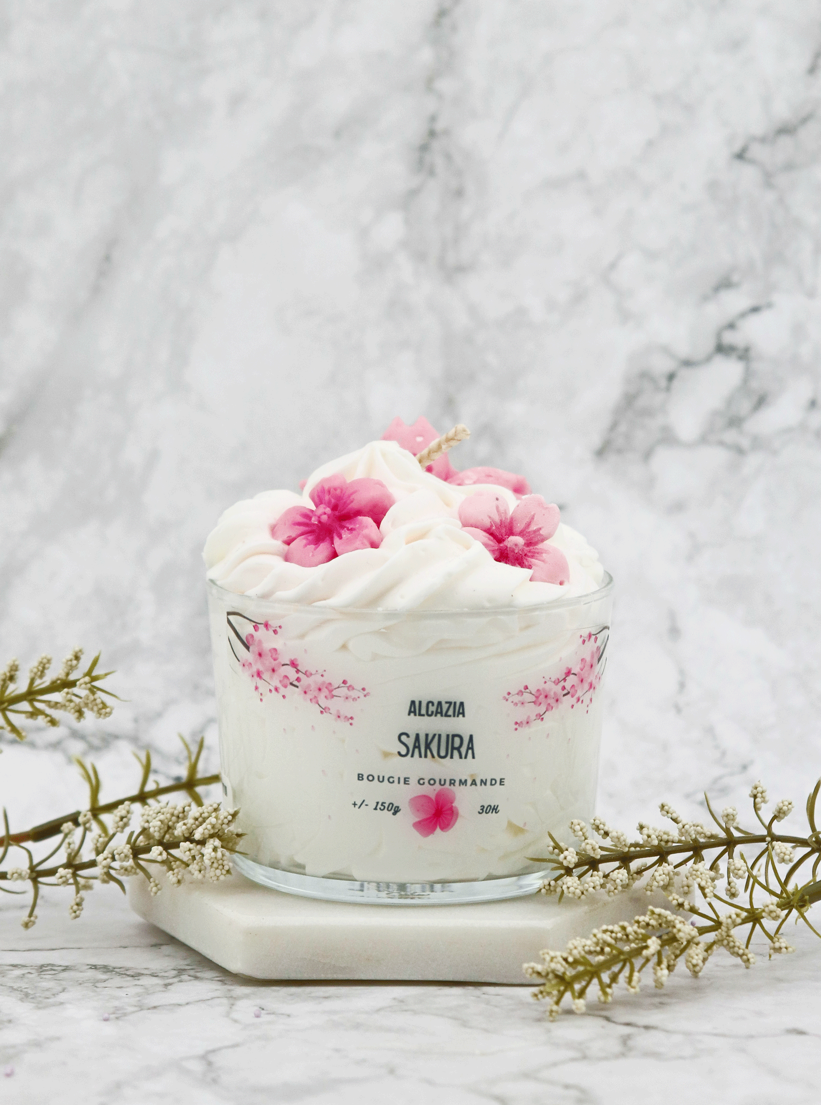 HANDMADE GOURMET SAKURA SOY CANDLE