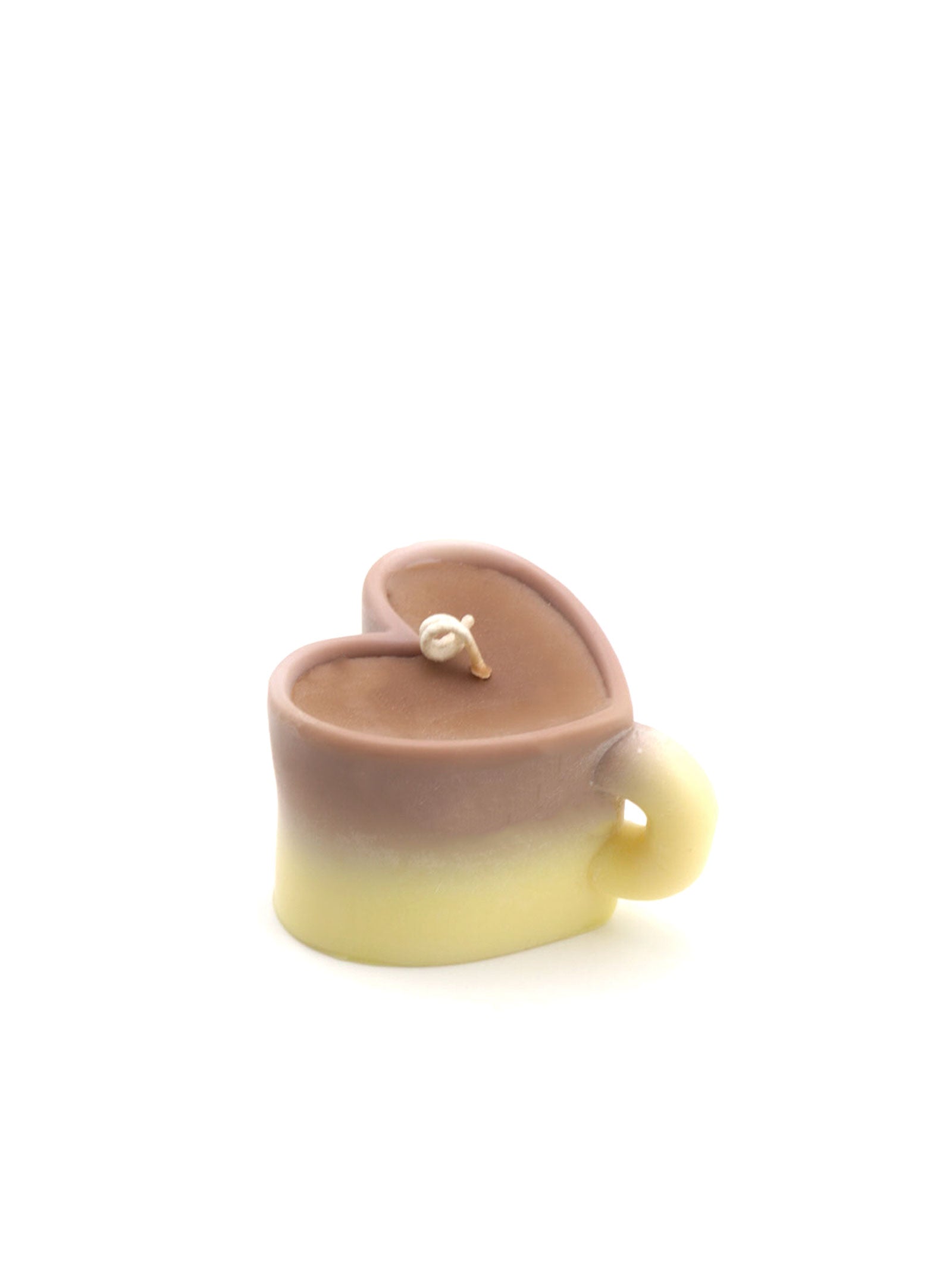 HEART SHAPED COFFEE MUG SOY WAX CANDLE