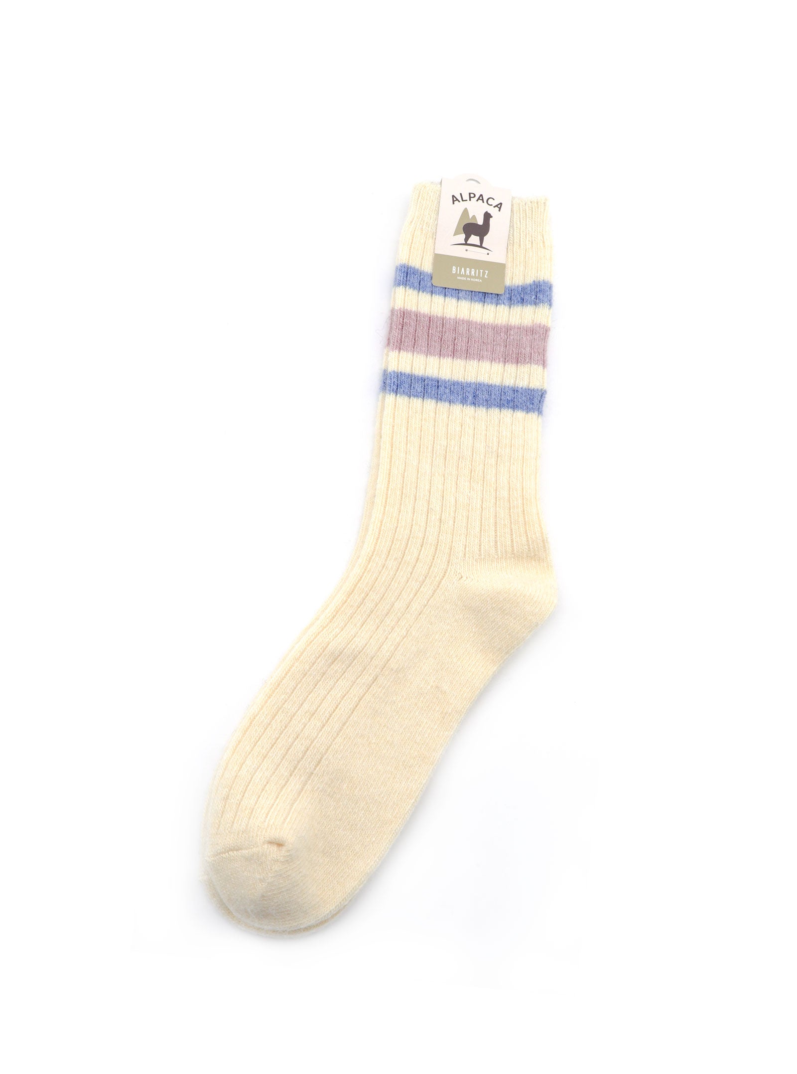 PERSEA WOOL BLEND STRIPE SOCKS
