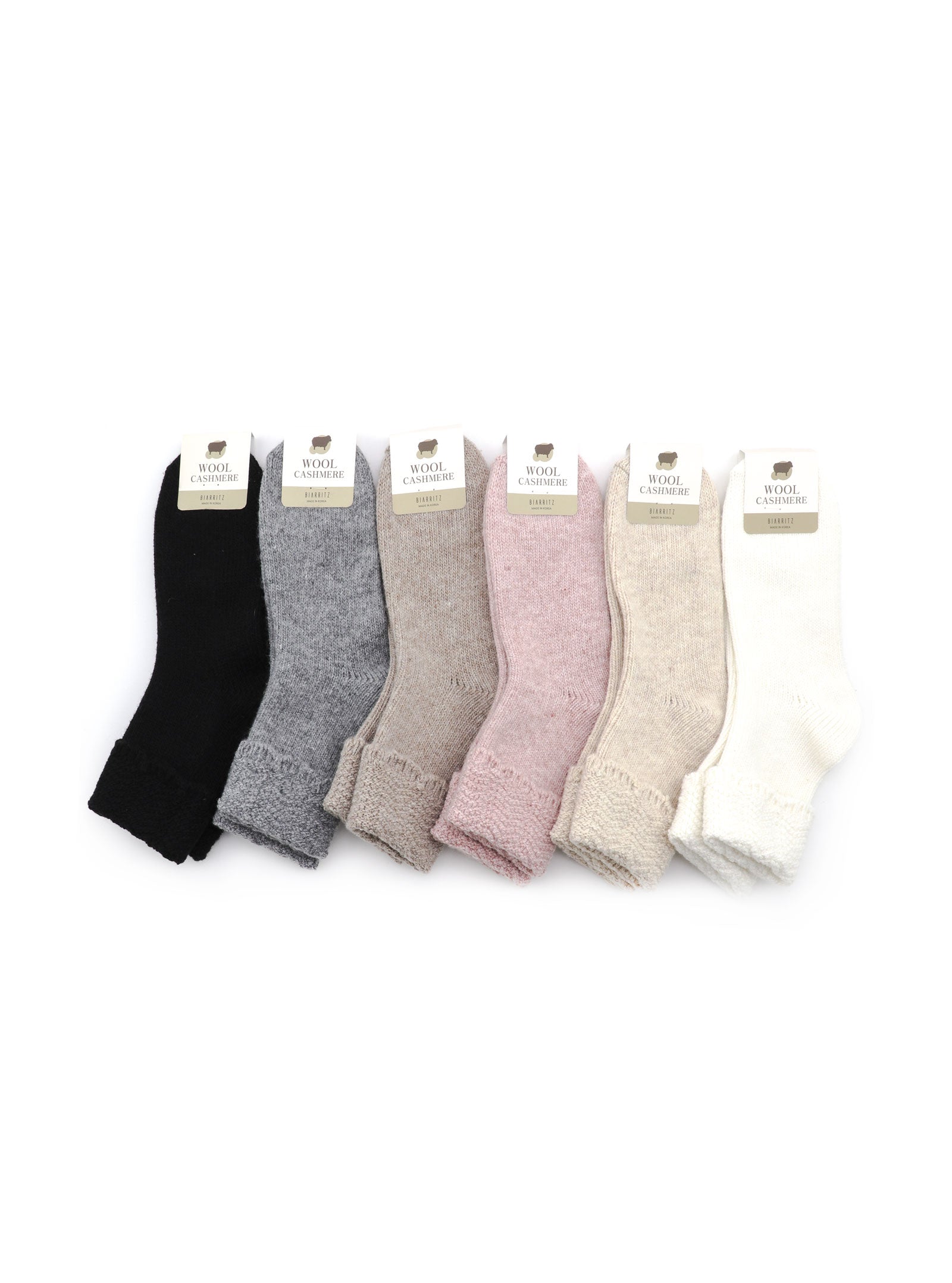 PANDITA CASHMERE BLEND RUFFLE EDGE SOCKS