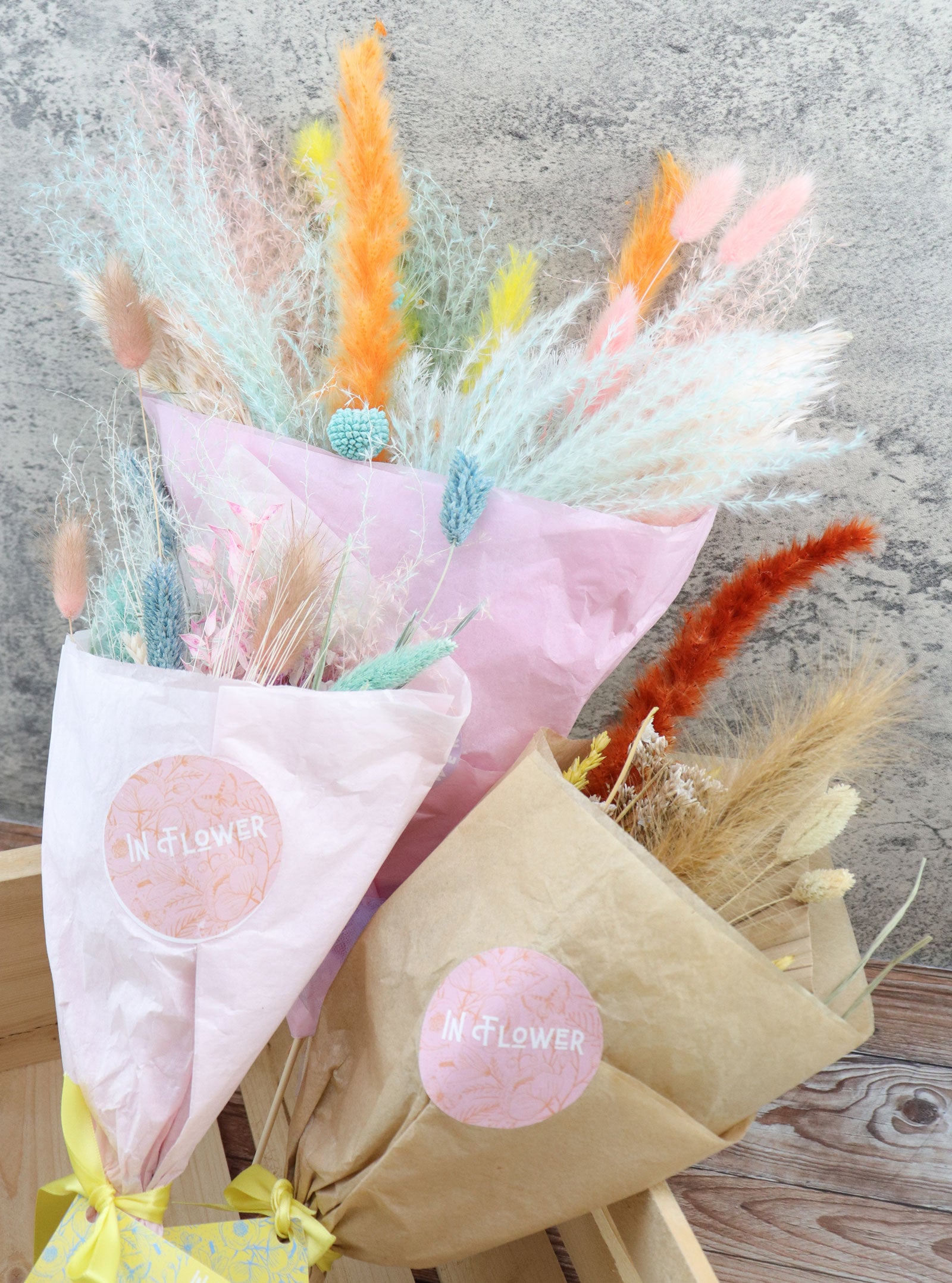 GALAXY GLITZ PRESERVED DRIED FLORAL BOUQUET