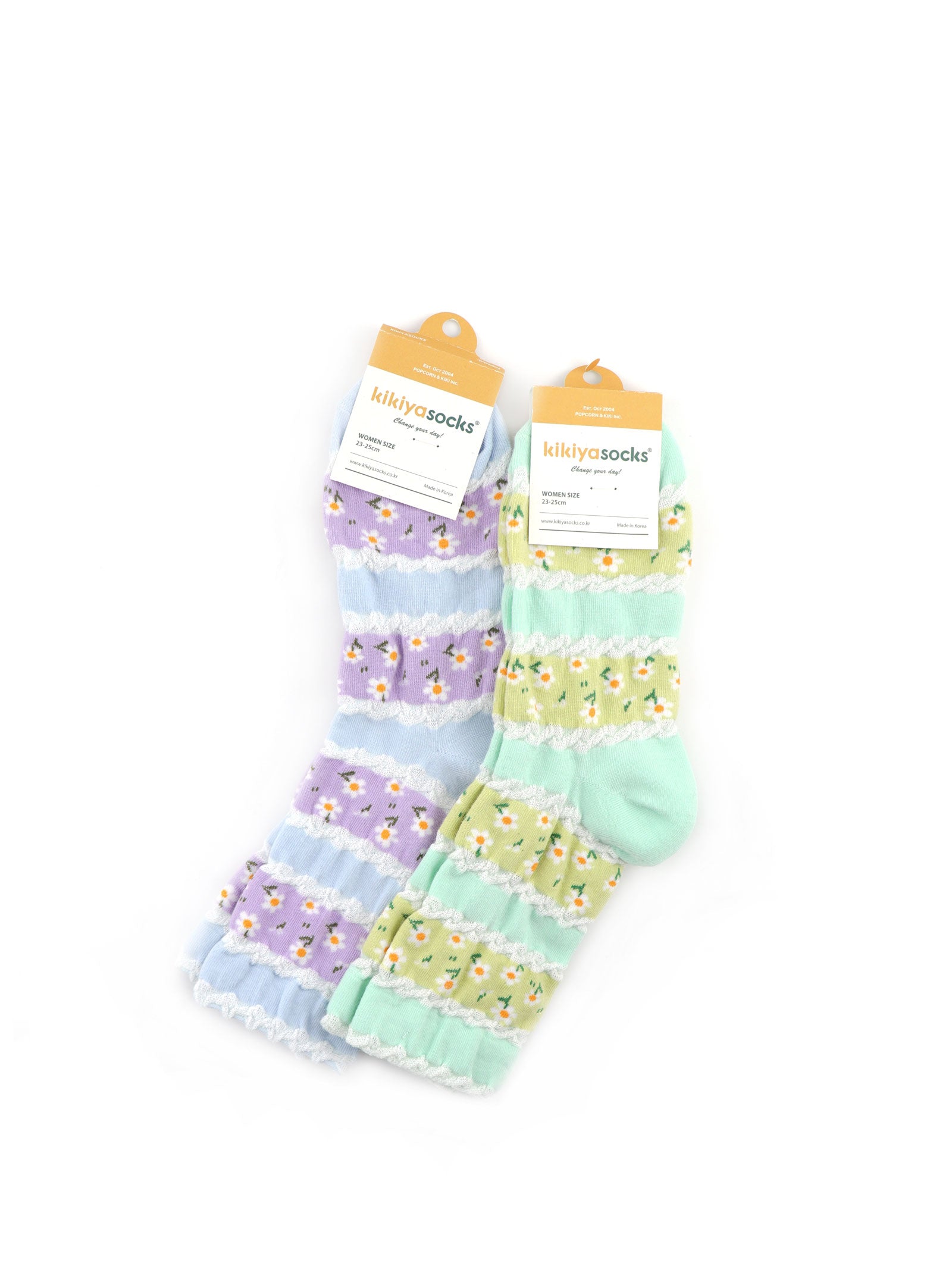POLLYANNA FLORAL STRIPE SOCKS