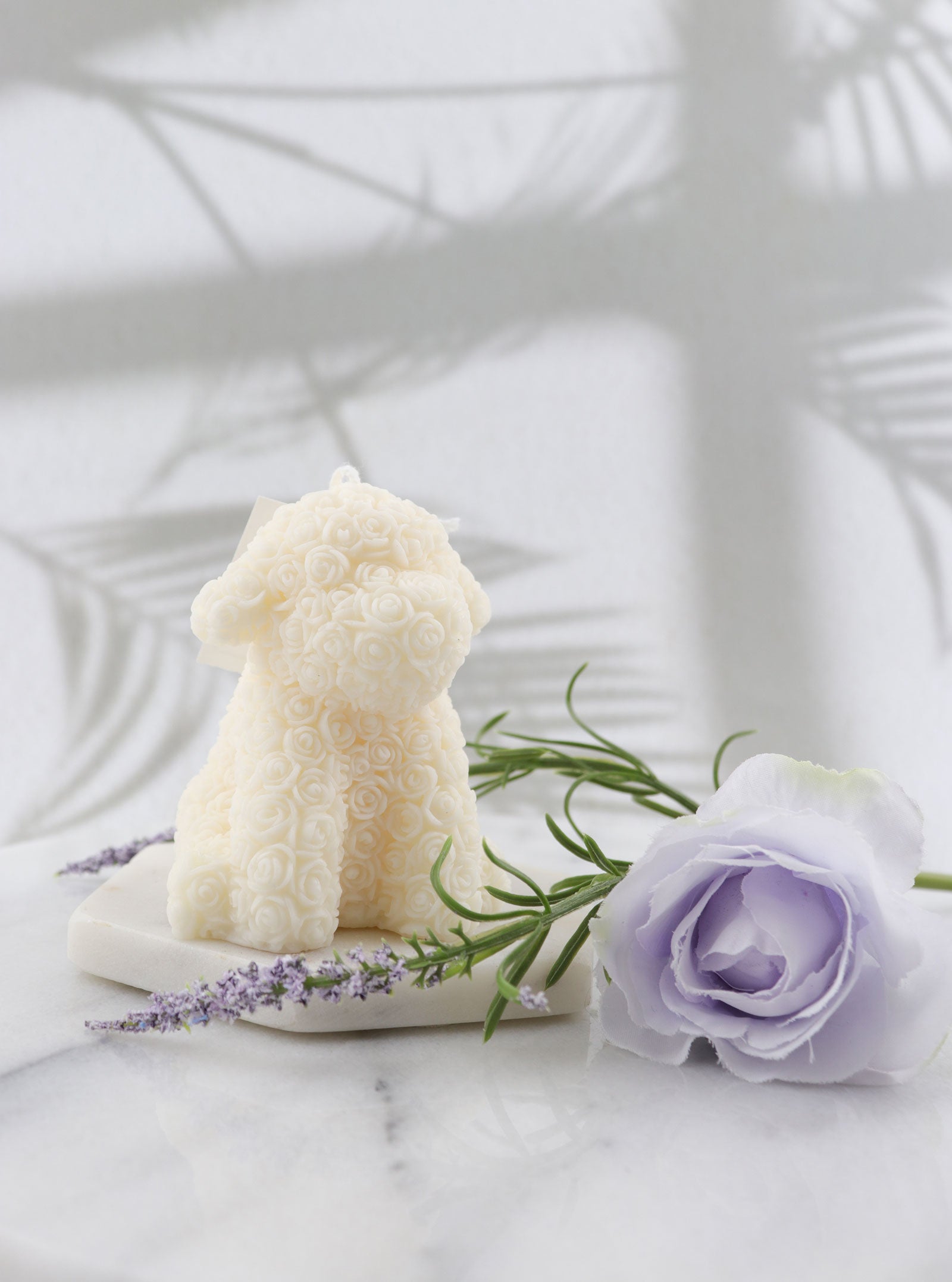 HANDMADE ROSE PUPPY SOY CANDLE