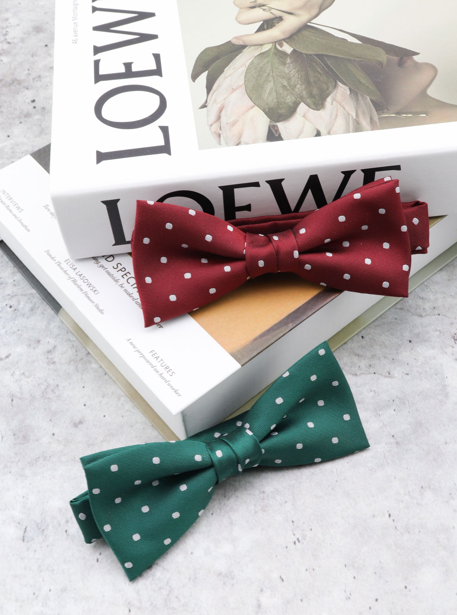 PIN DOT BOW TIE