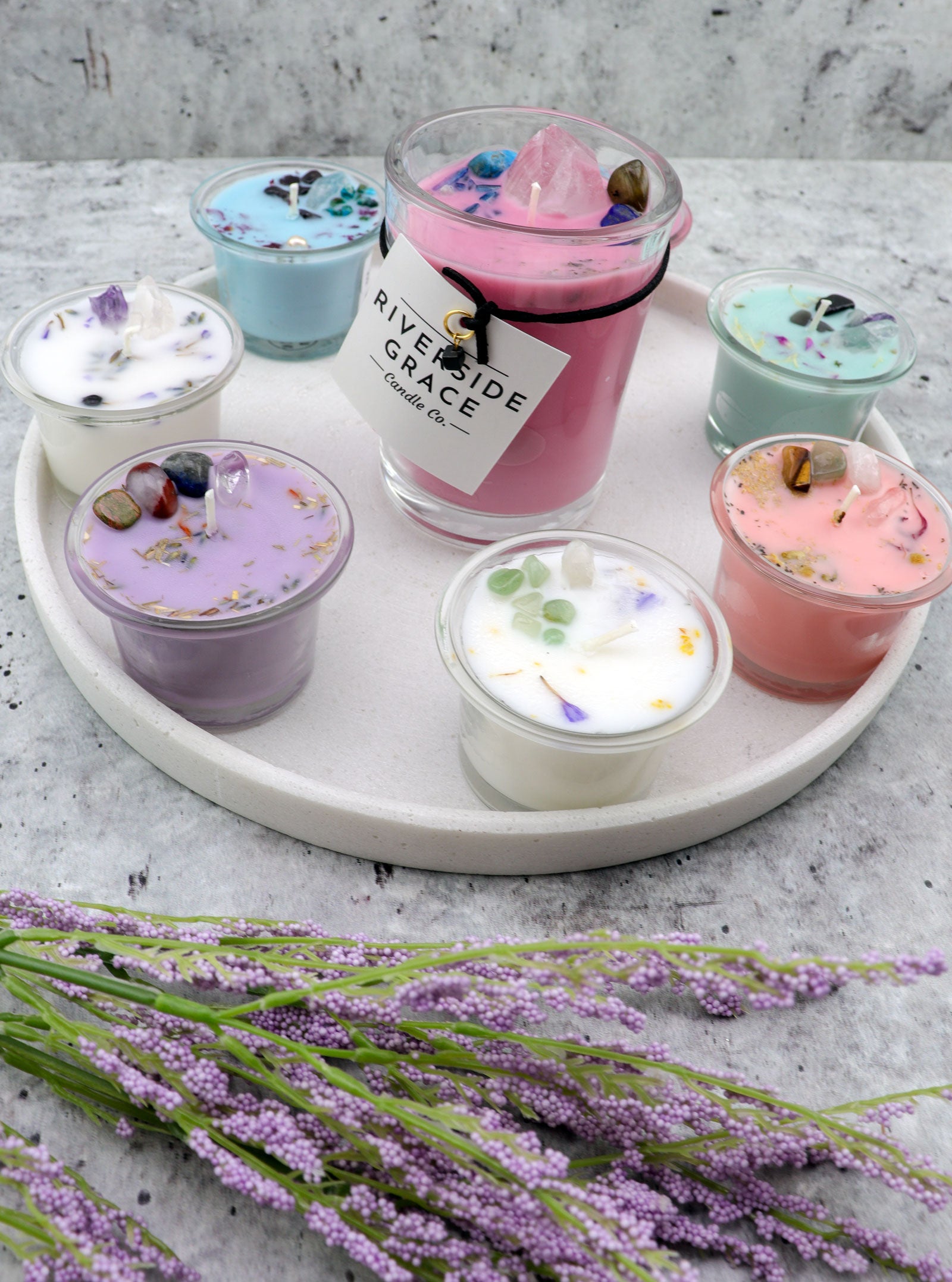 KNOWLEDGE & WISDOM - MYCENAE CRYSTAL CANDLE