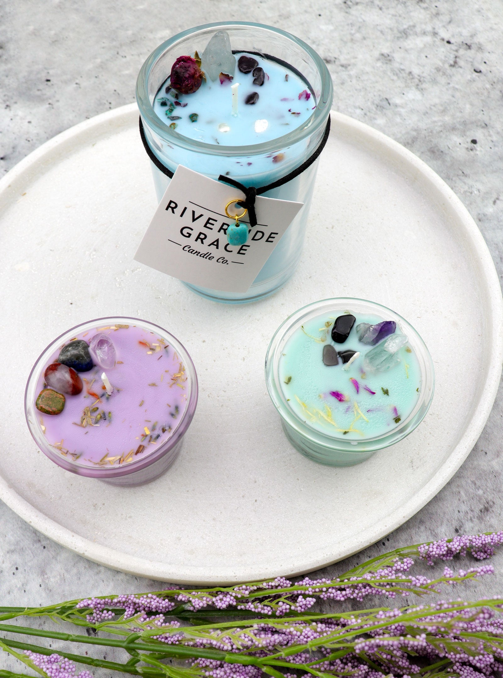 GODDESS ENERGY - CYPRIAN CRYSTAL CANDLE