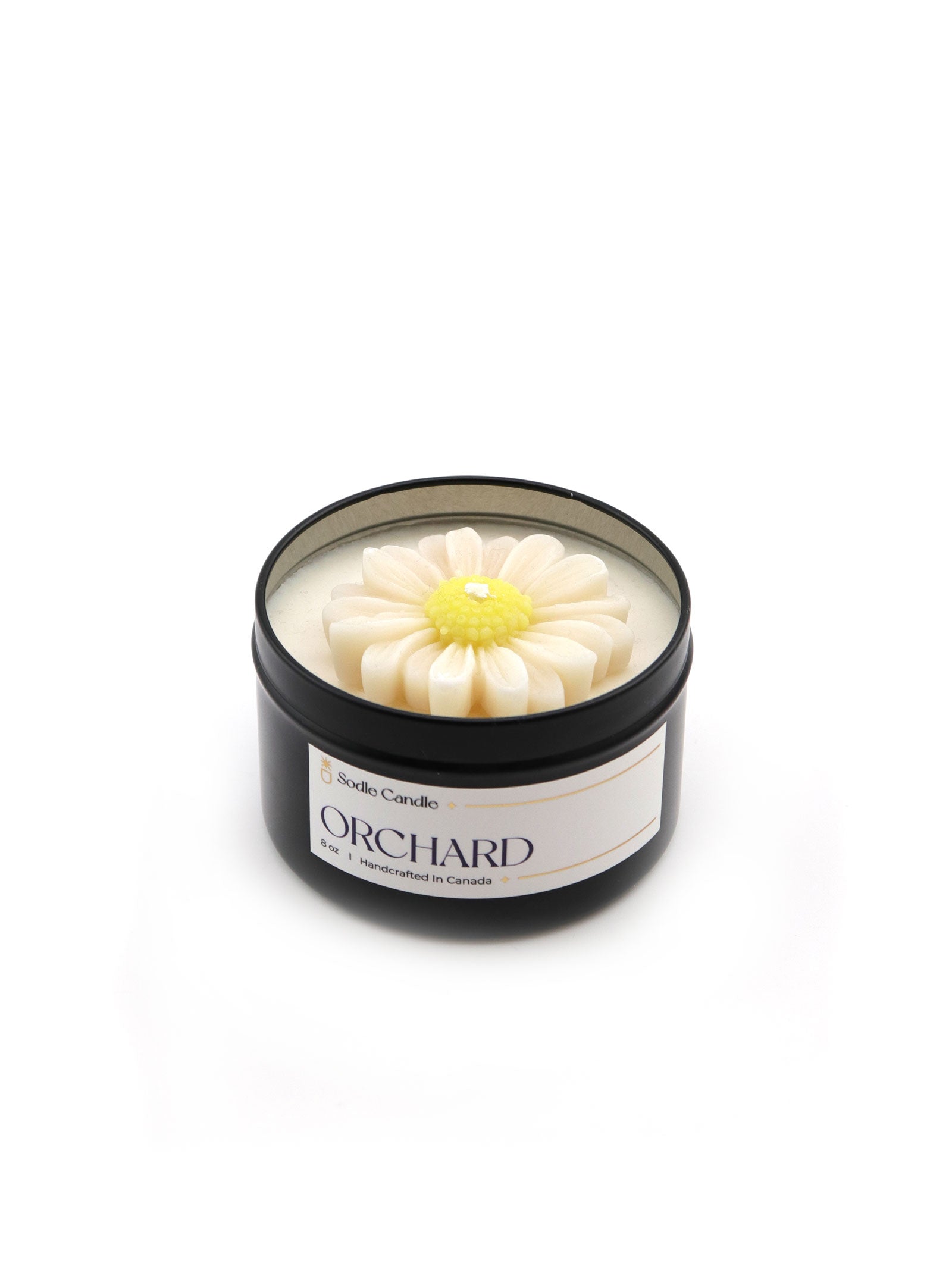 HANDMADE DAISY SOY TIN CANDLE
