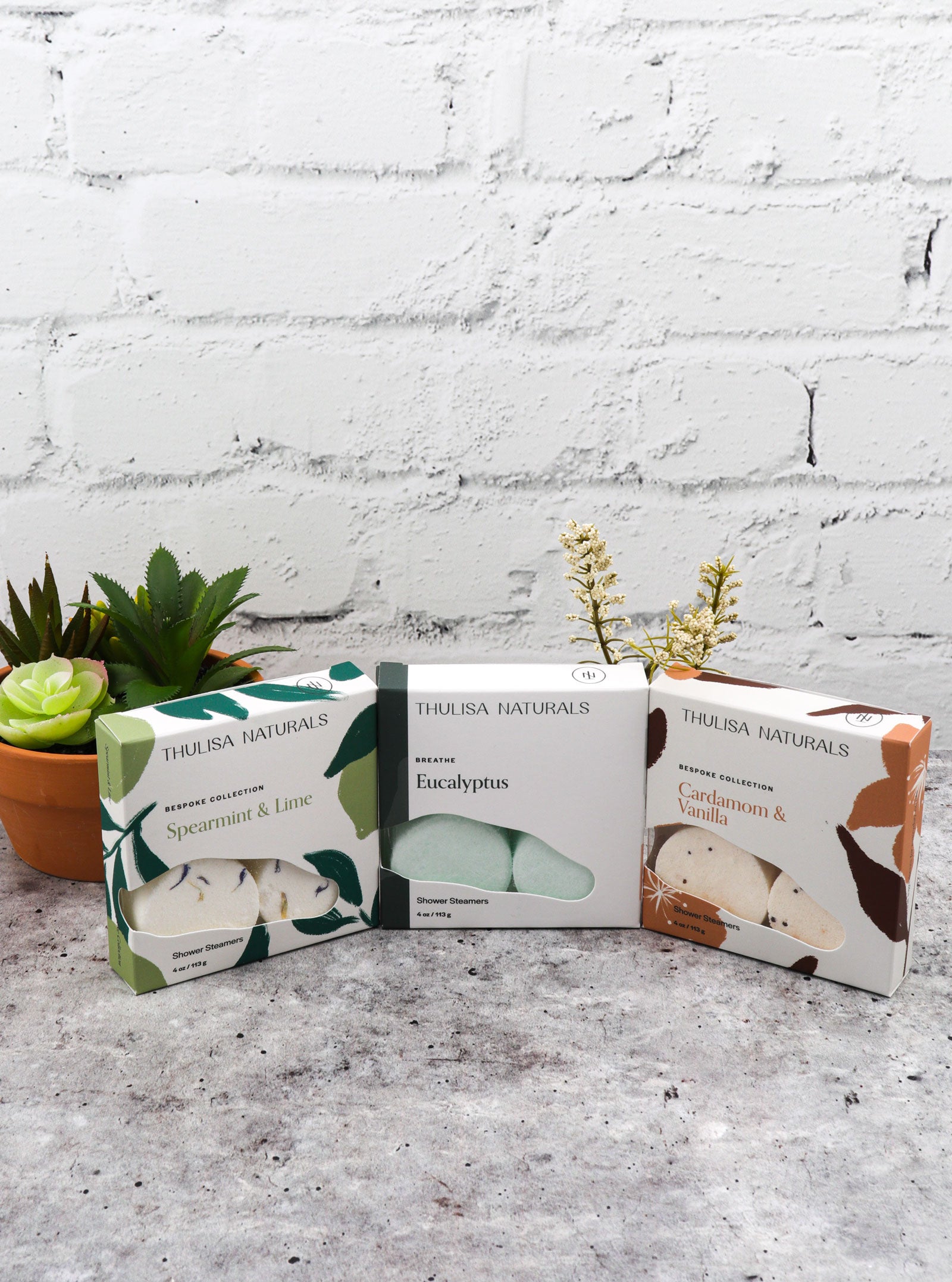 NATURAL SHOWER STEAMERS - 4 PACK