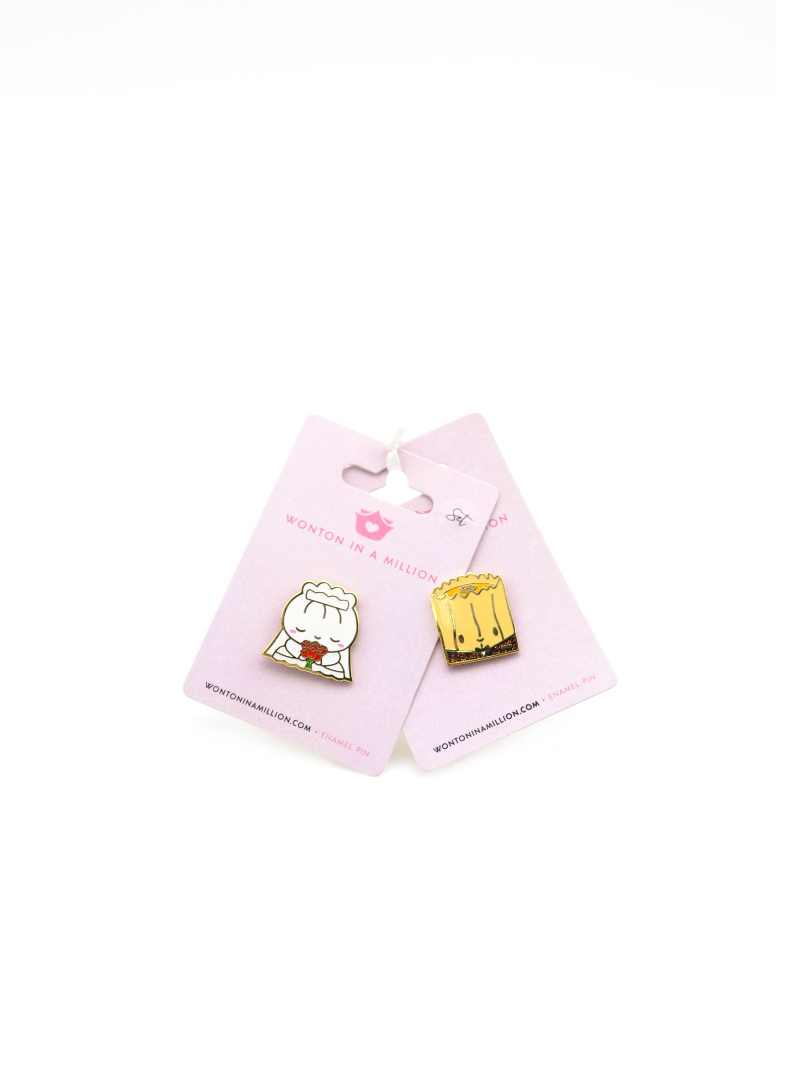 WEDDING STEAMIE & SUEY PINS | SET OF 2