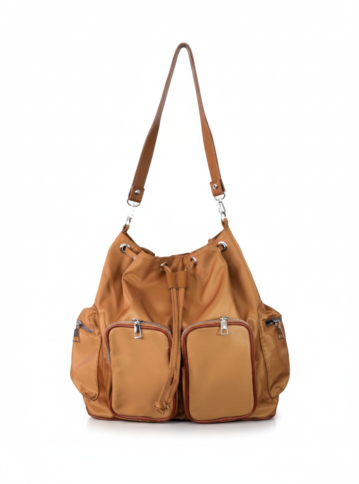Brettnie convertible backpack in caramel