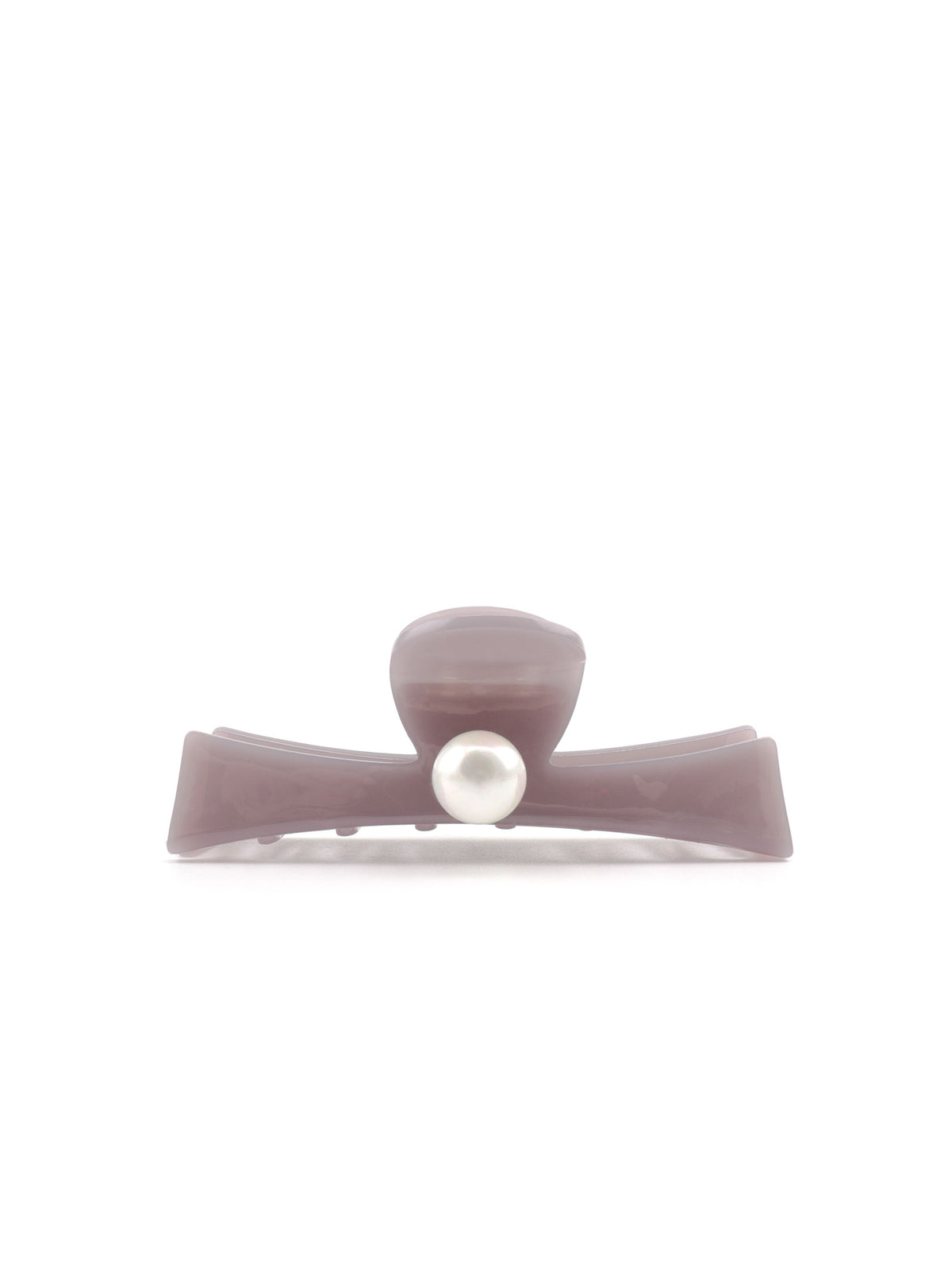 Jadelle hair claw in mauve with pearl detail