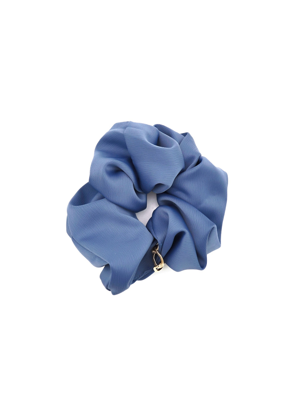 Jerika Ocean scrunchy with gold-tone chain detail