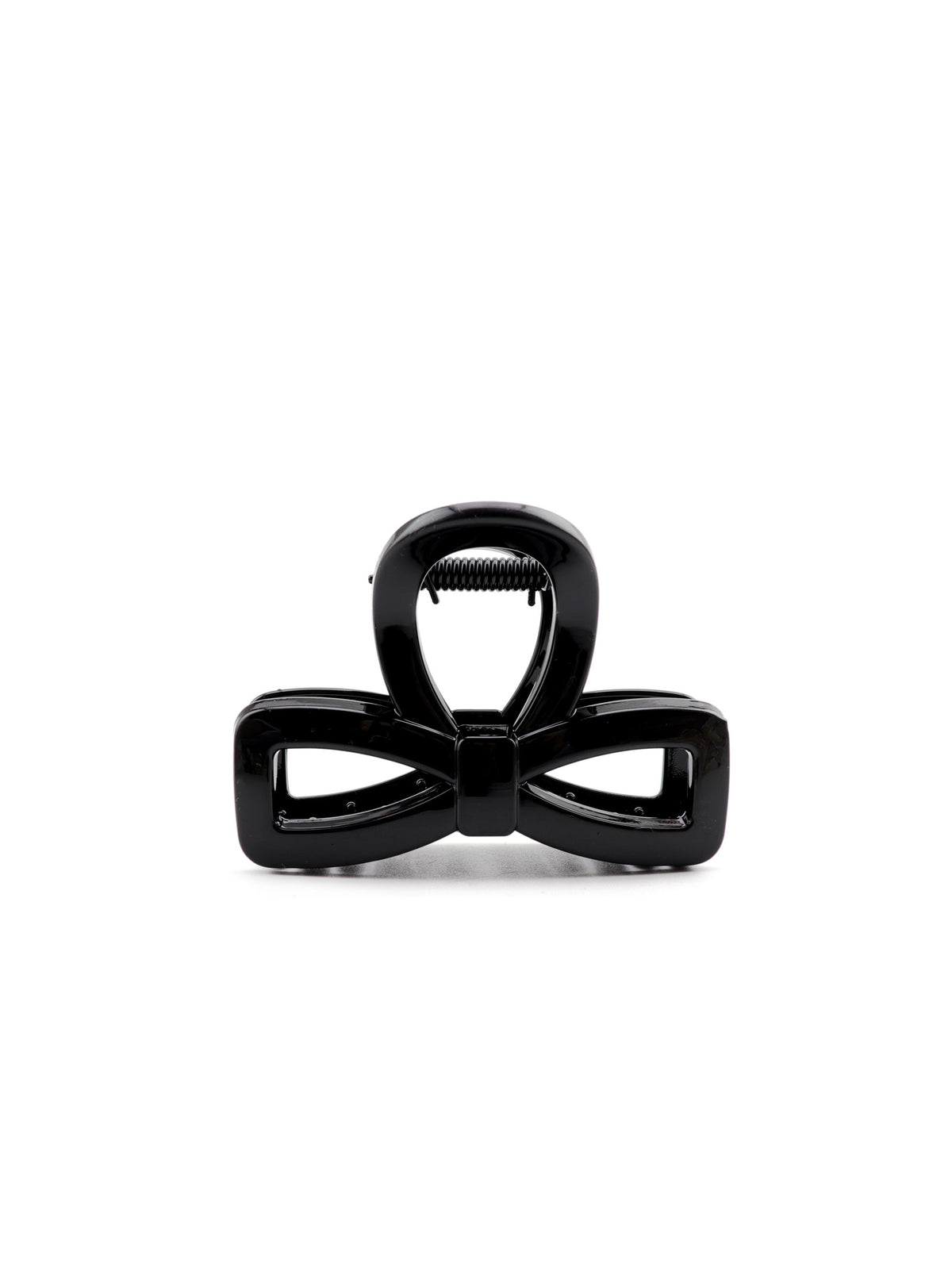 Jolla black hair claw with sculptural bow design