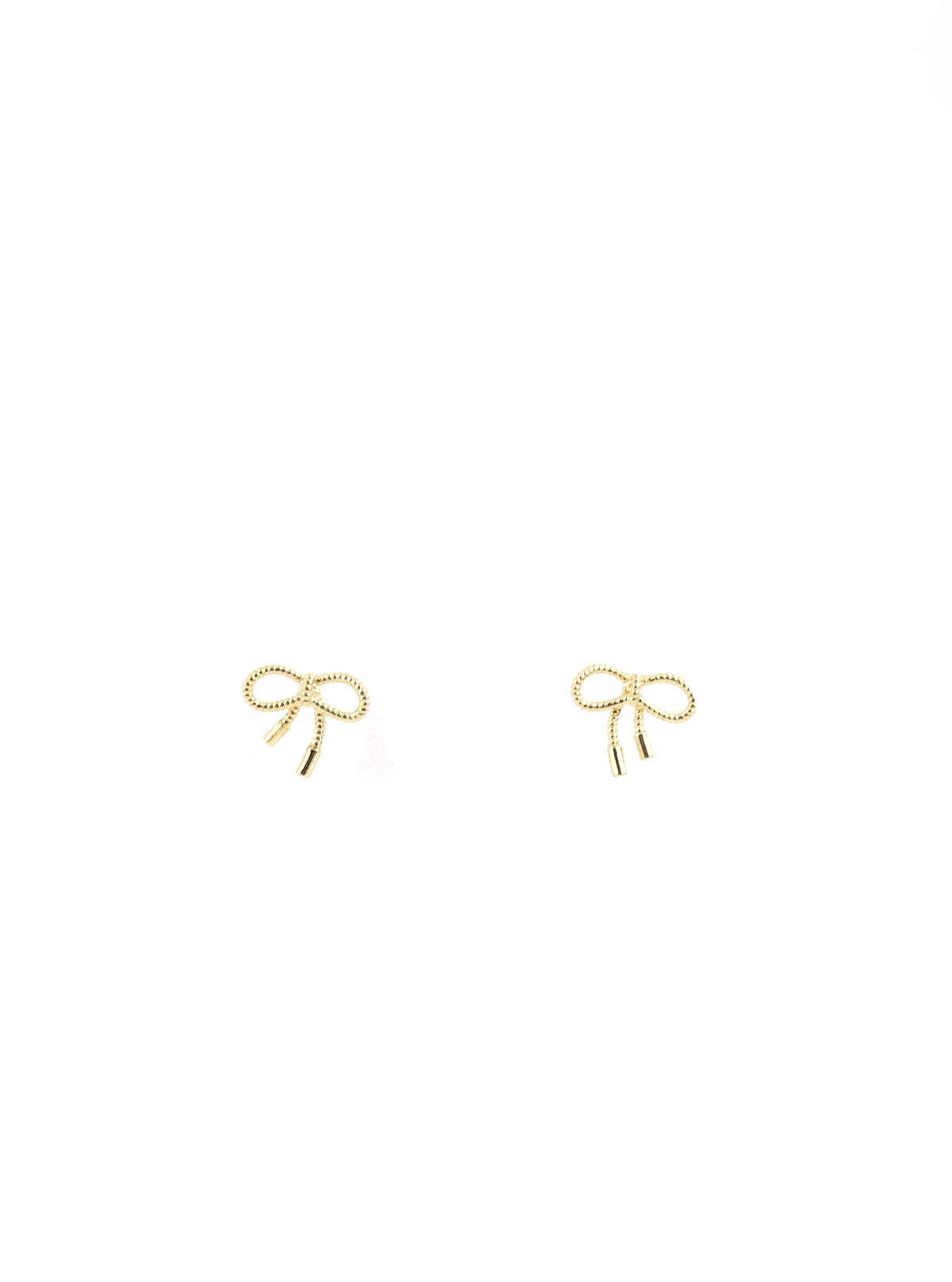 Tavora bow stud earrings in gold