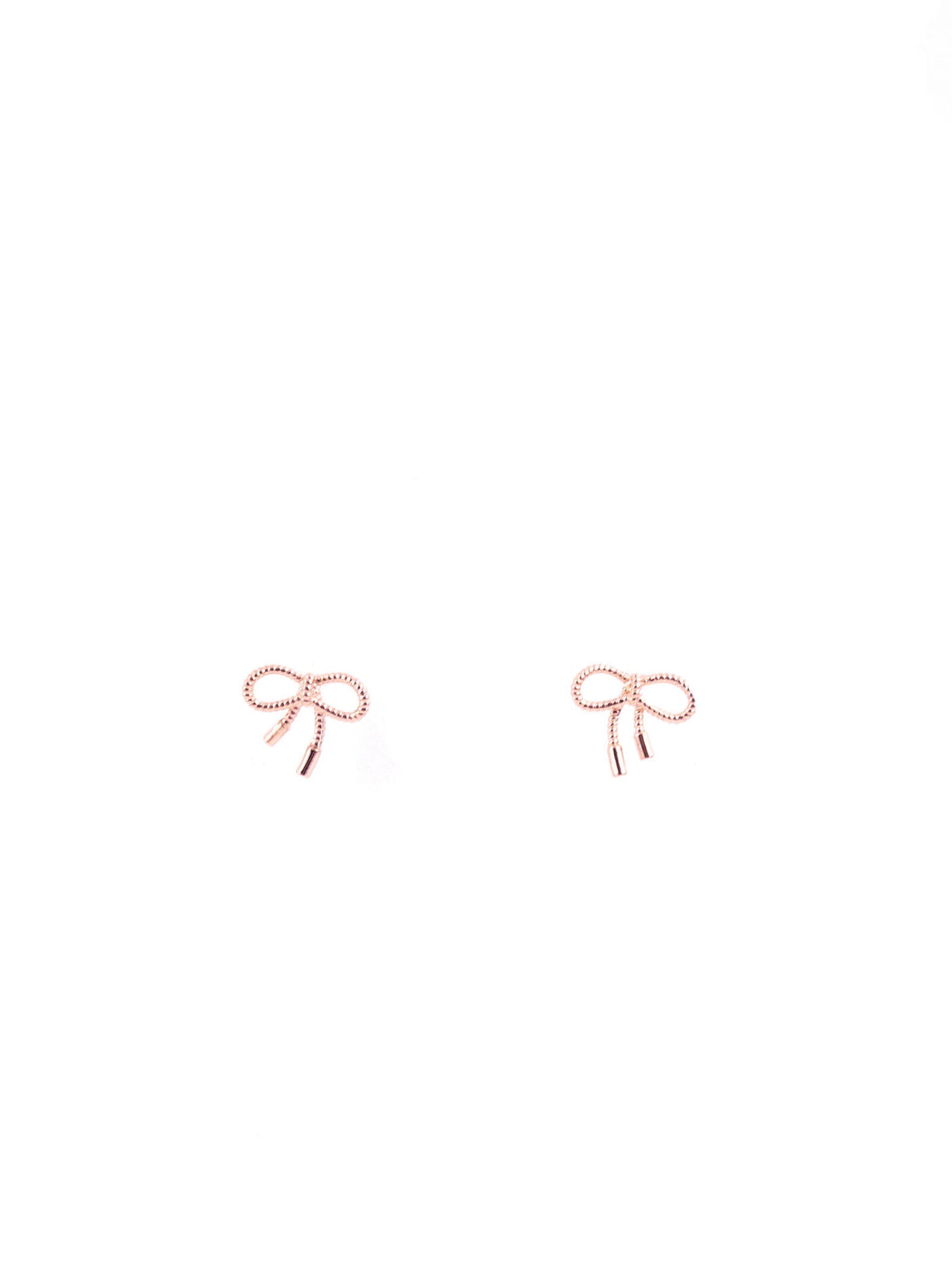 Tavora bow stud earrings in rose gold