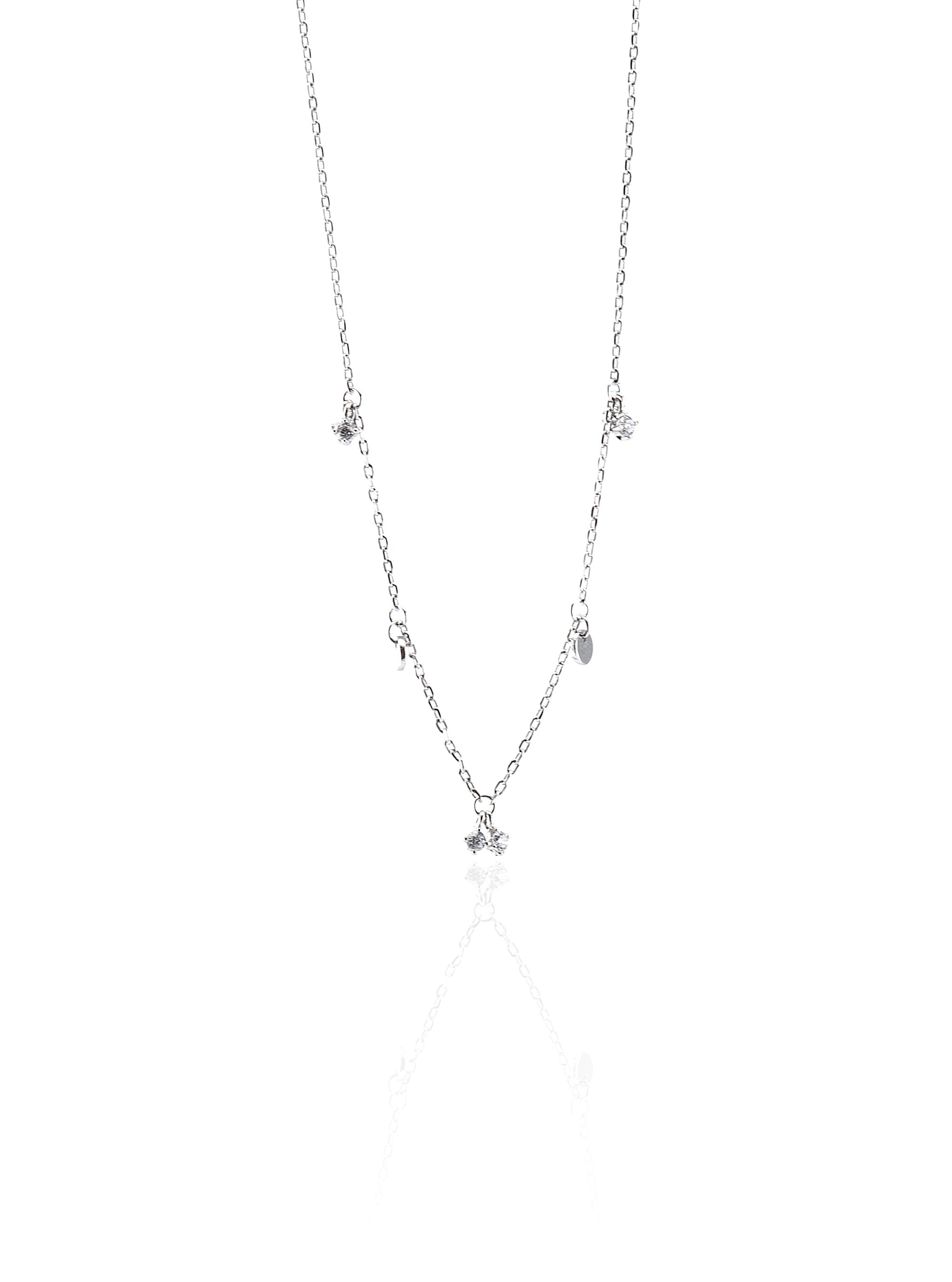 KACEY SILVER NECKLACE - Simplique Mode