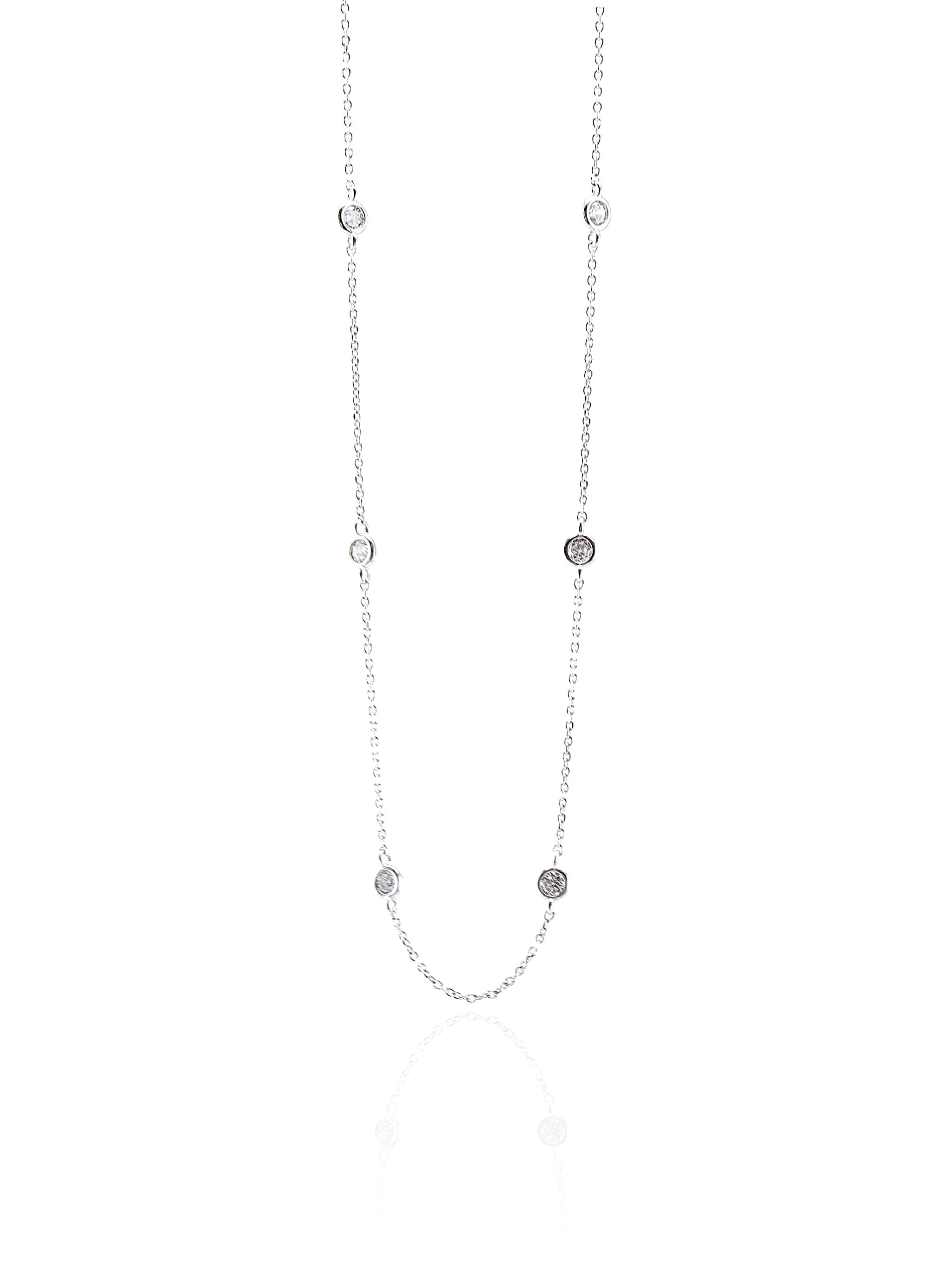 KETRINA SILVER NECKLACE - Simplique Mode