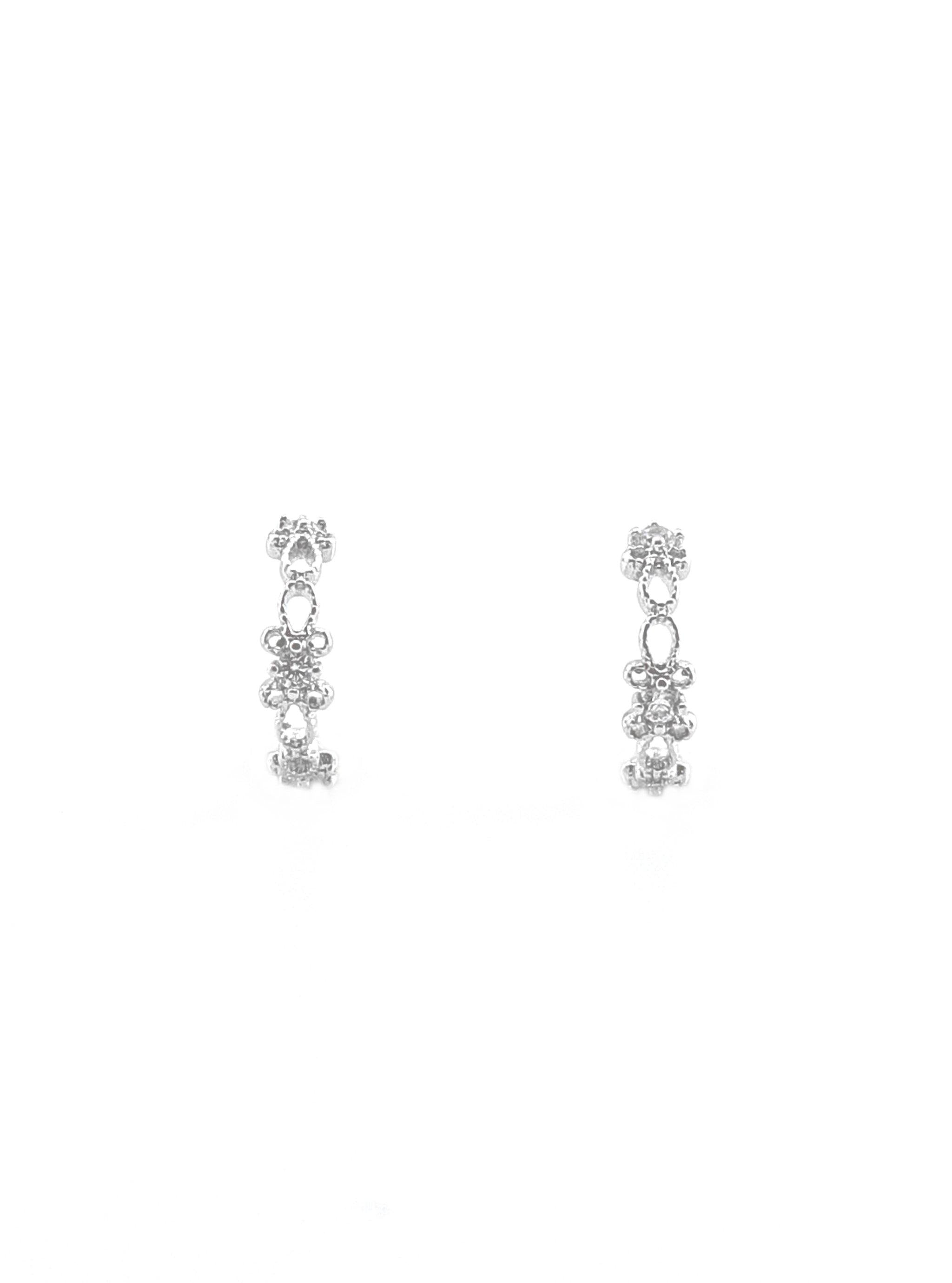 KIARA SILVER EARRINGS - Simplique Mode