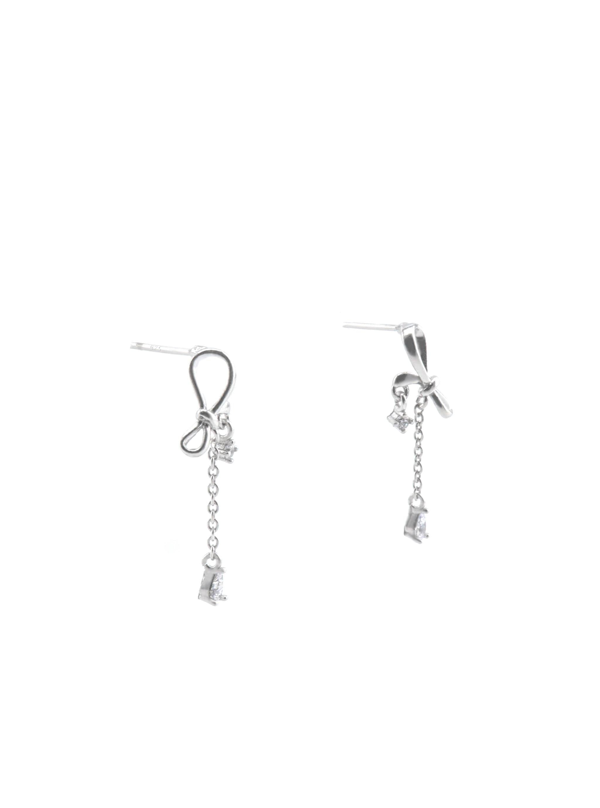 KEHLANI SILVER EARRINGS - Simplique Mode