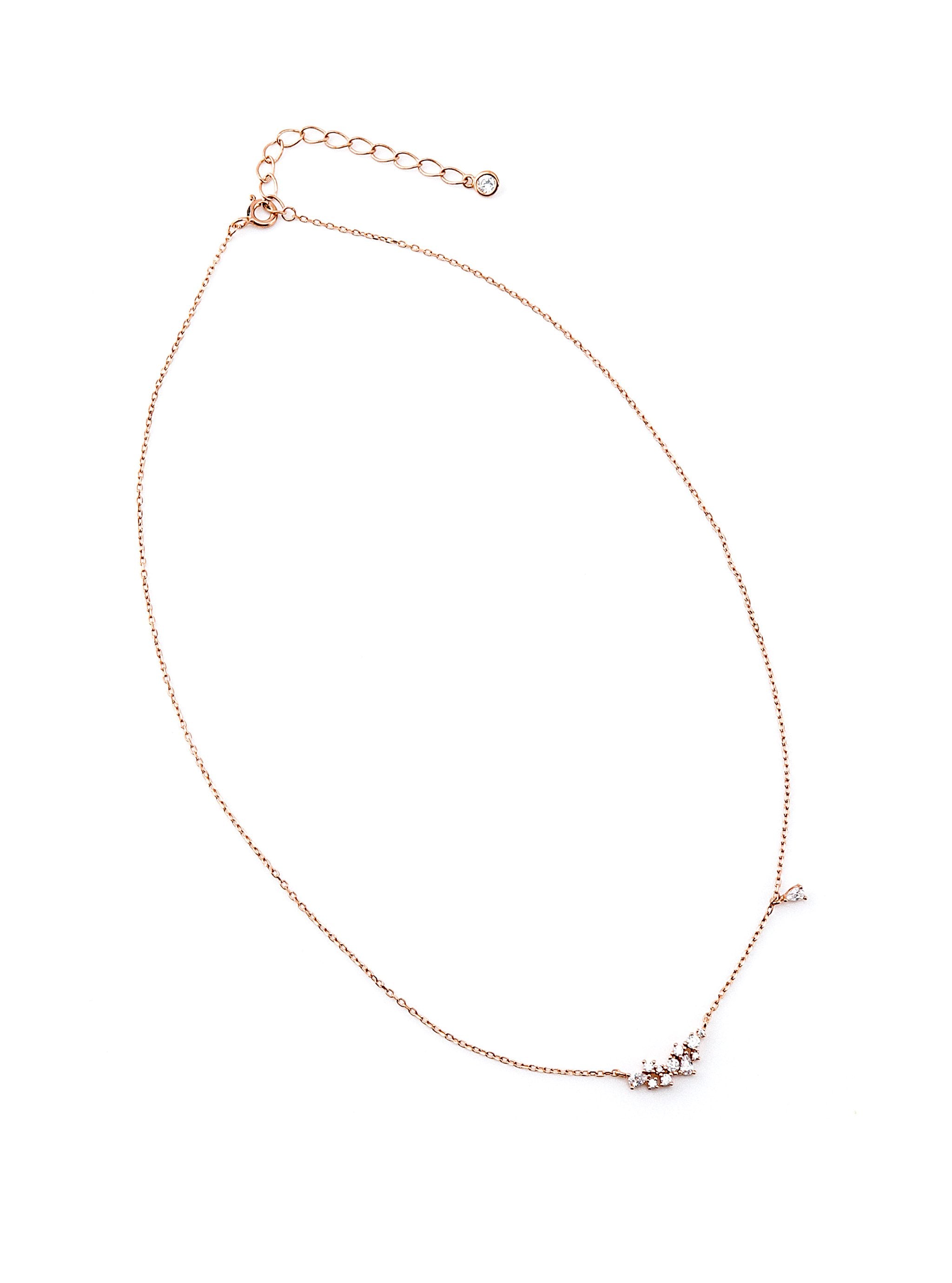 KOURTNEY SILVER NECKLACE - Simplique Mode
