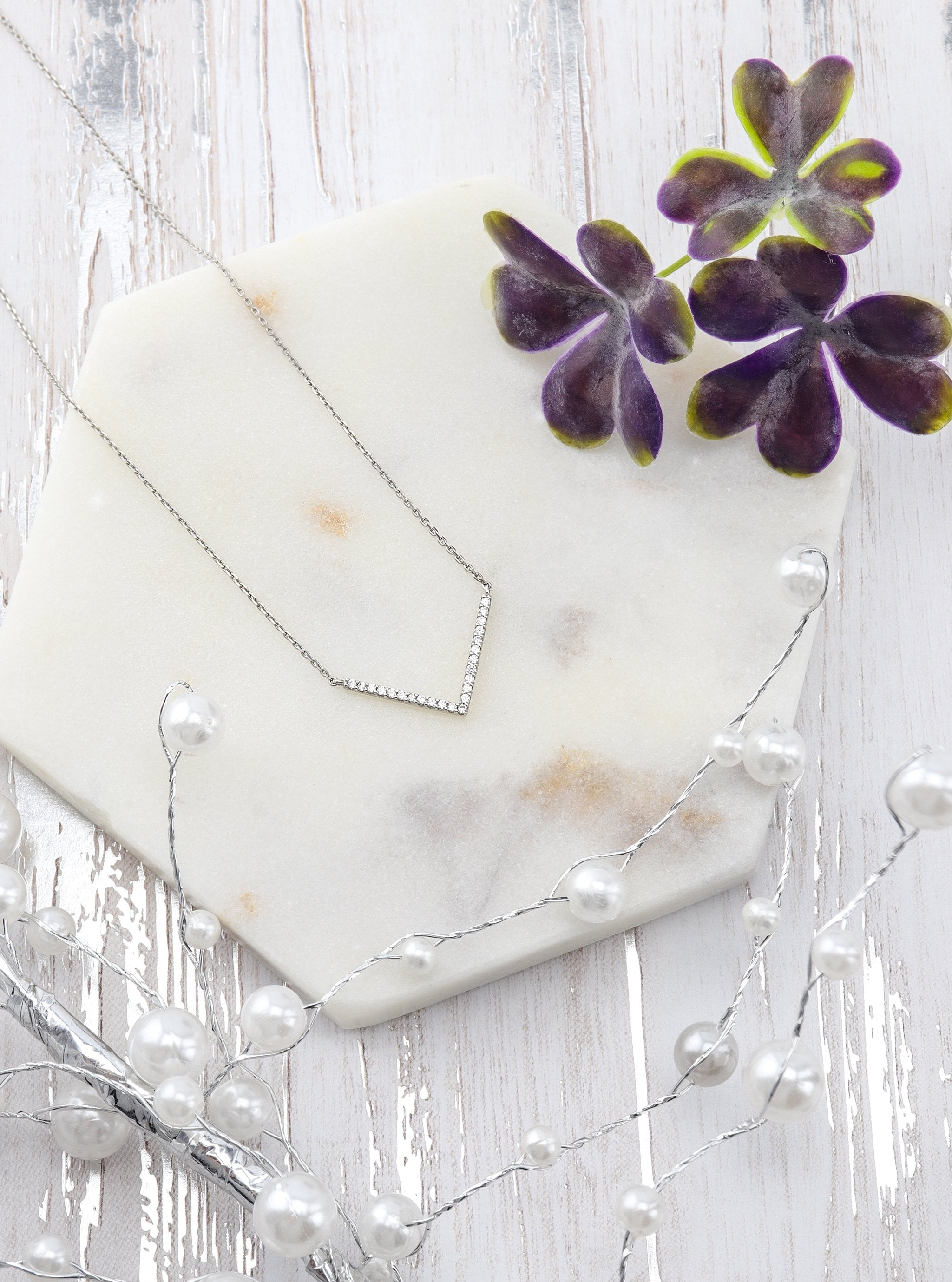 KIM SILVER NECKLACE - Simplique Mode