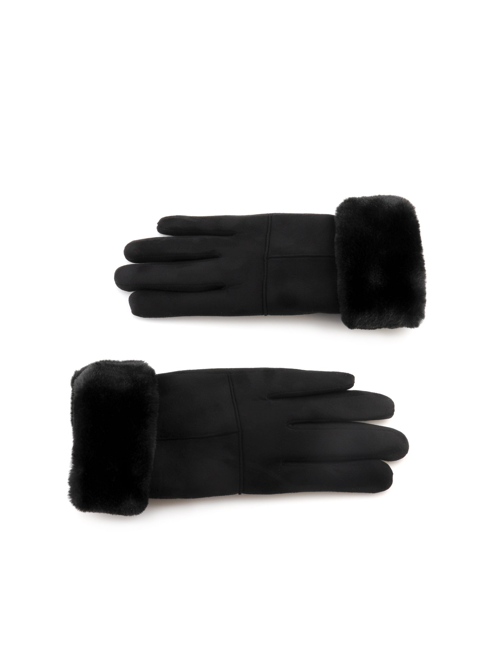 PALMA FUR LINED SUEDE GLOVES