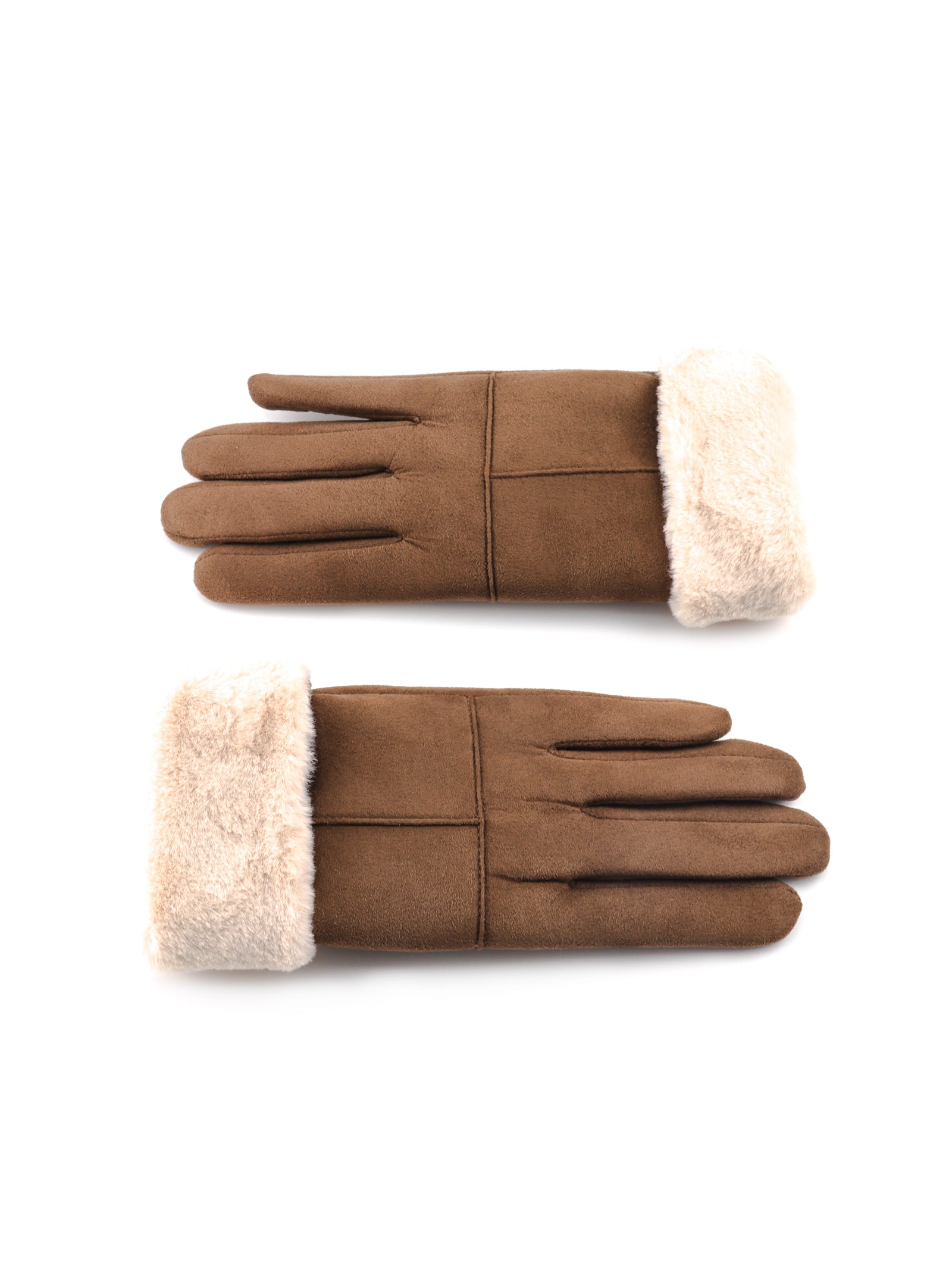 PALMA FUR LINED SUEDE GLOVES