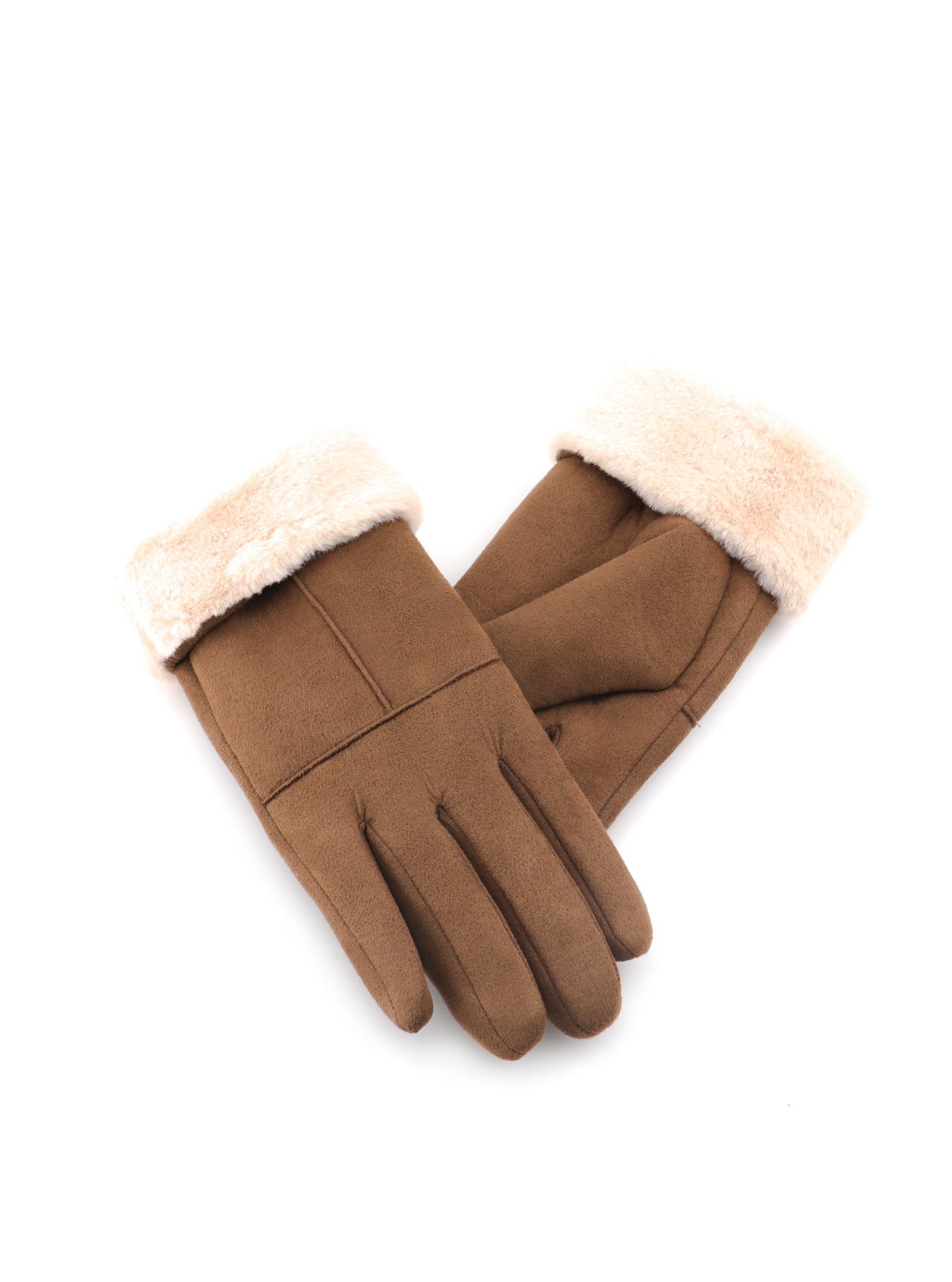 PALMA FUR LINED SUEDE GLOVES