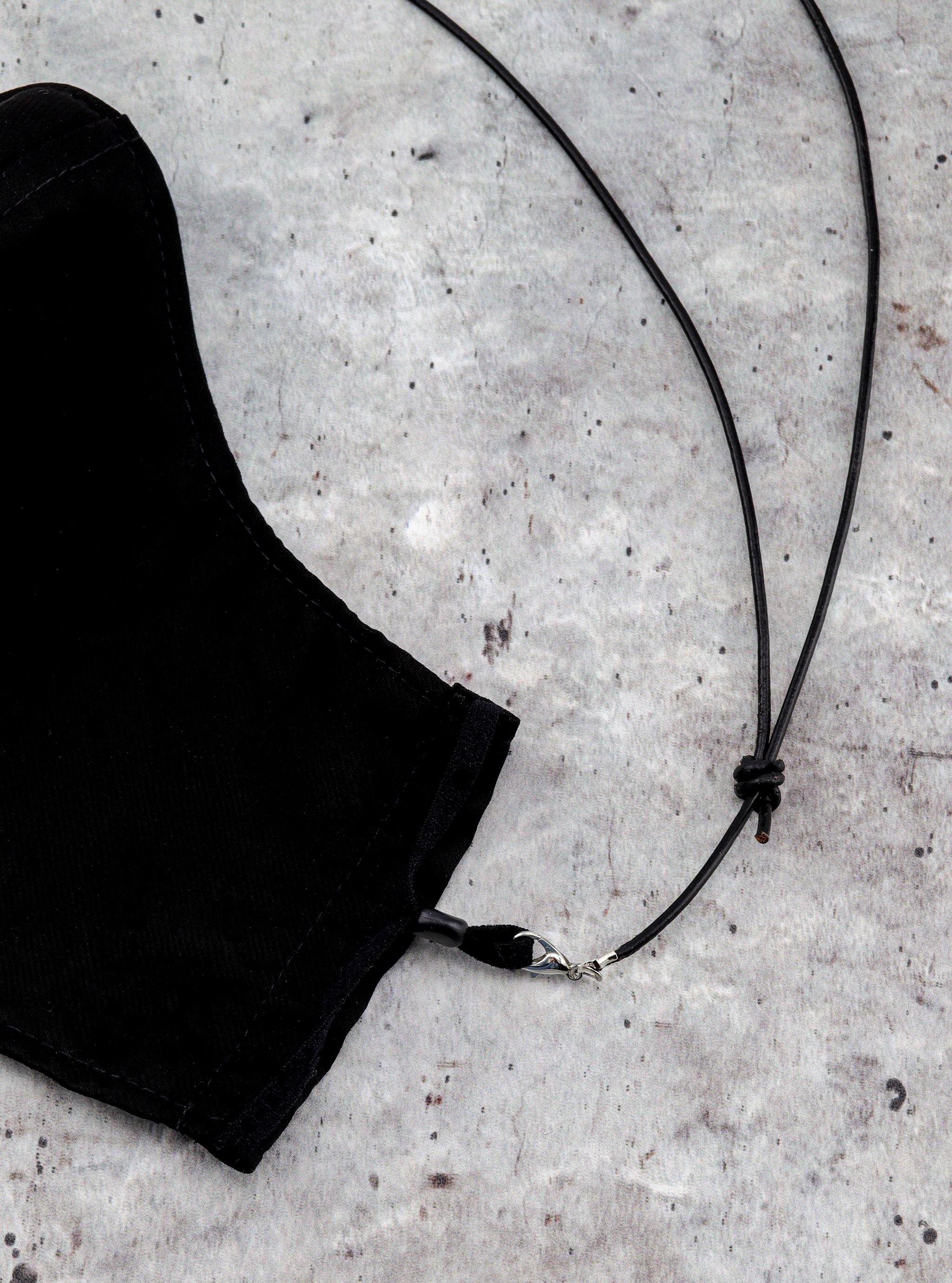 FACE MASK LEATHER CORD STRAP - Simplique Mode