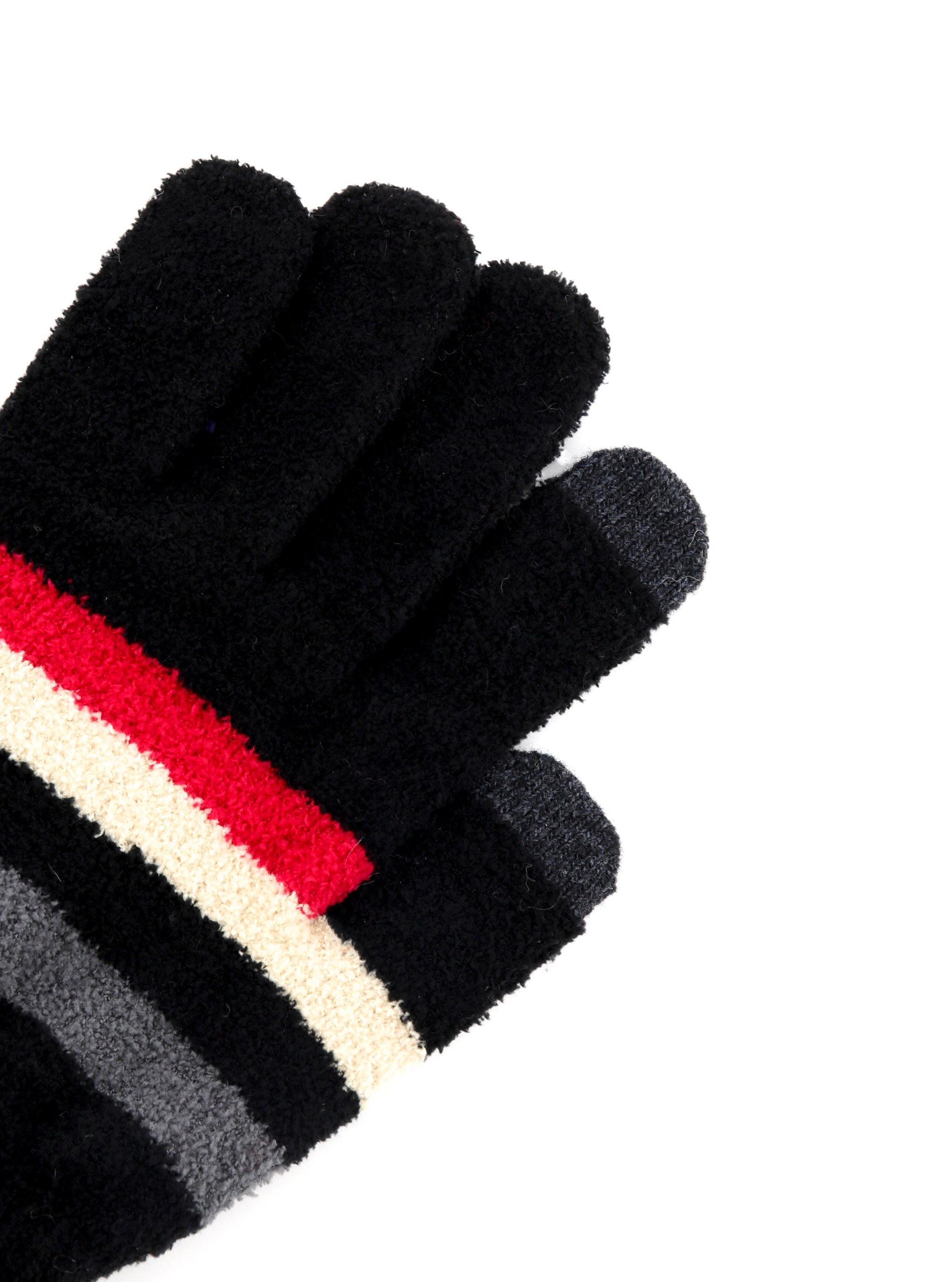 PAYTON STRIPE KNIT SMARTPHONE GLOVES - Simplique Mode