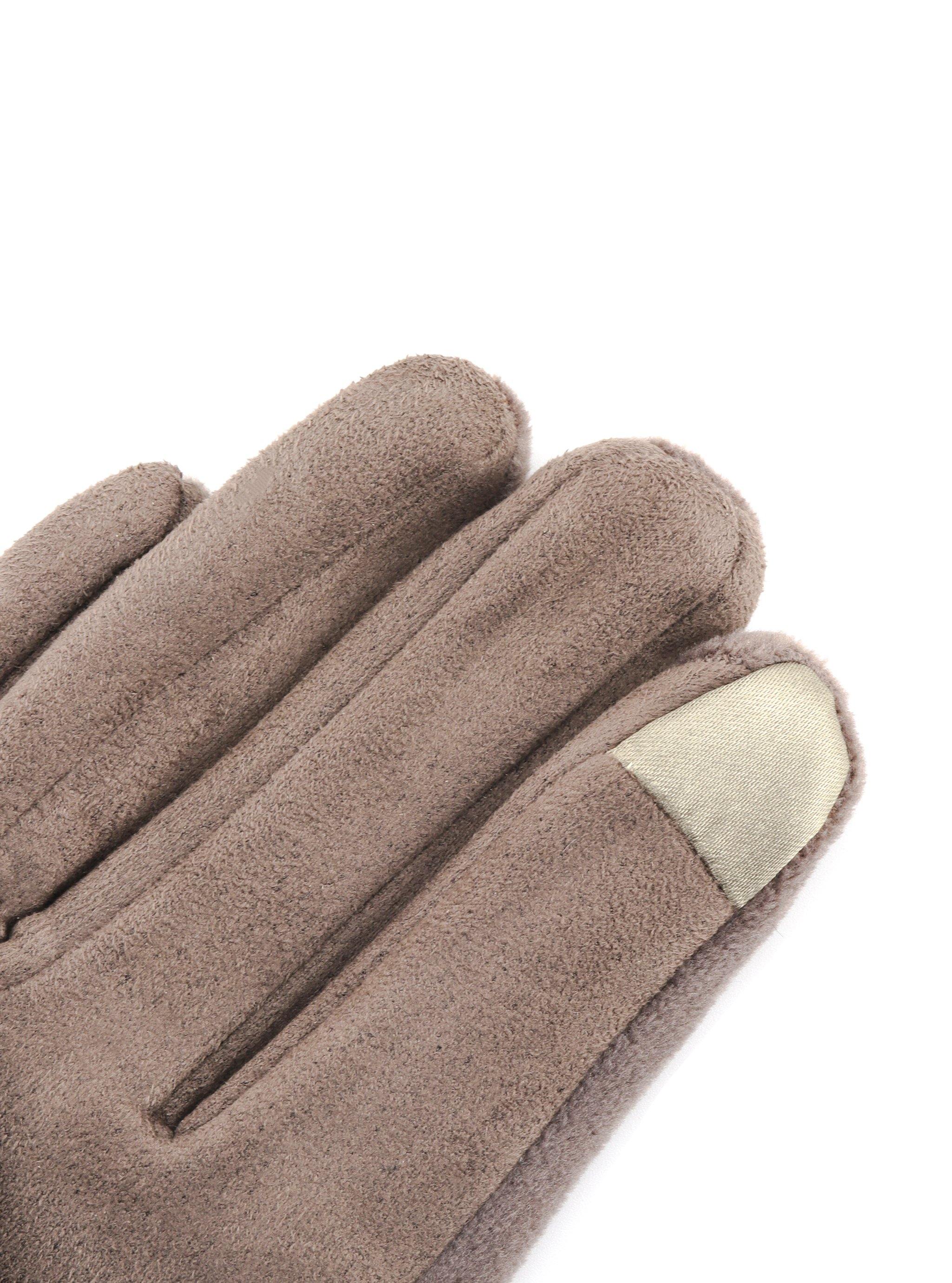 POPPY FUR-LINED VELOUR GLOVES - Simplique Mode