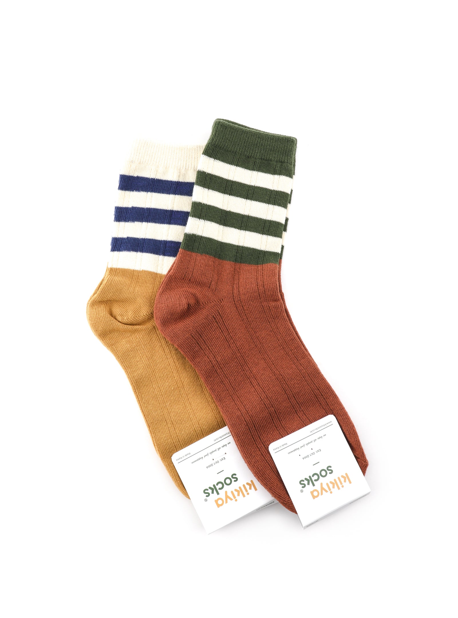 PELIA CONTRAST STRIPE SOCKS