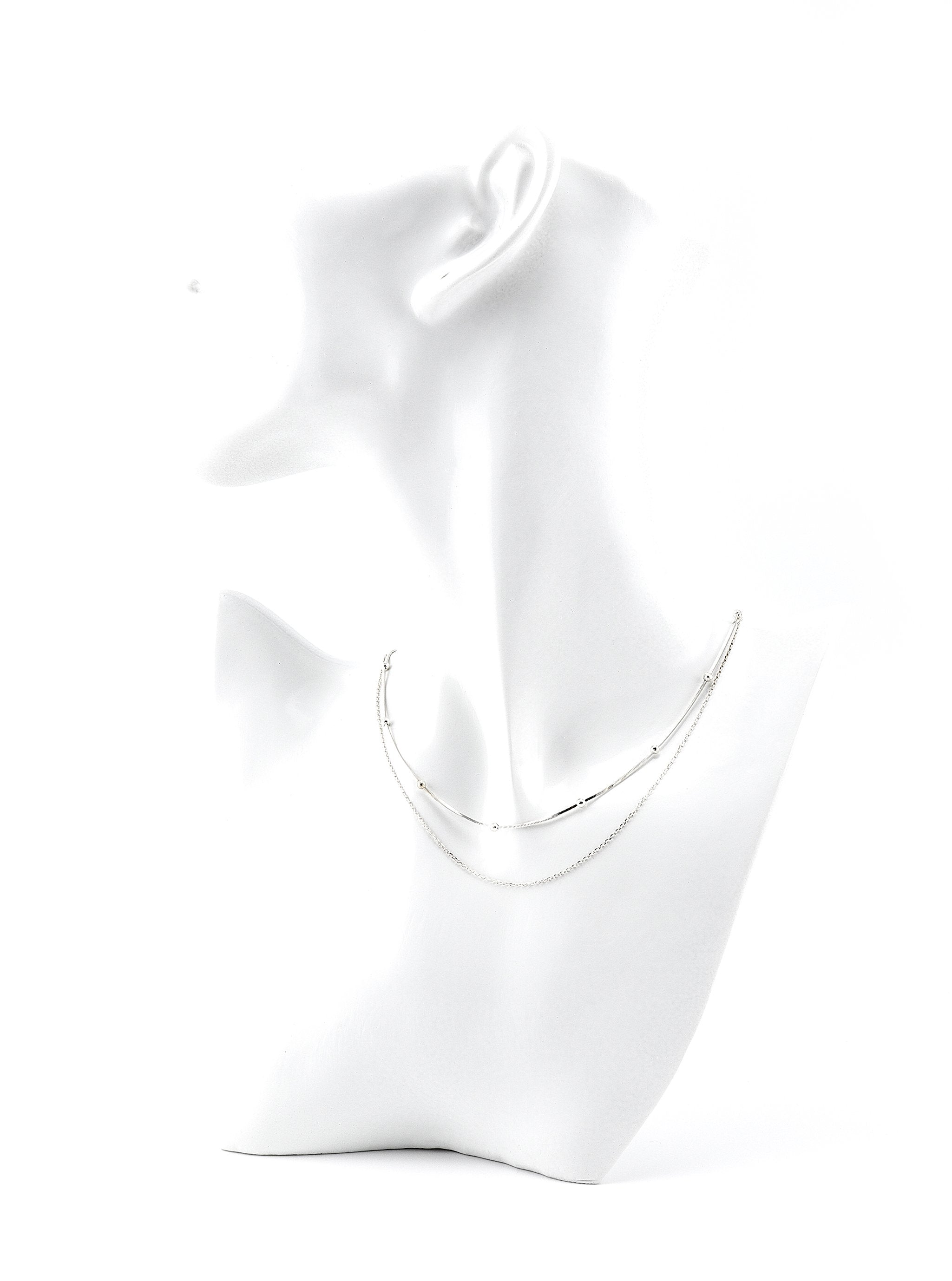 KIRA SILVER NECKLACE - Simplique Mode