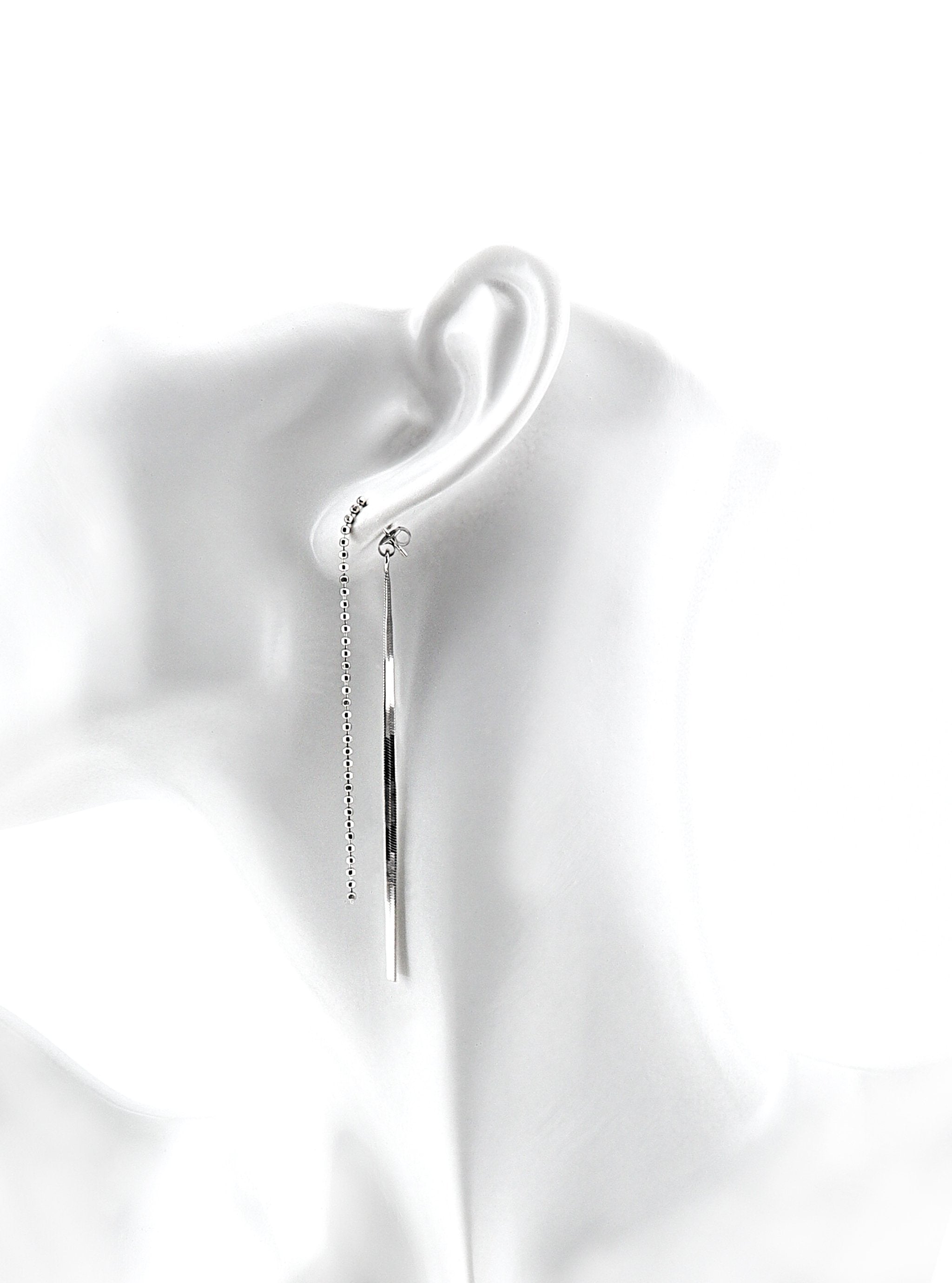 KATALINA SILVER EARRINGS - Simplique Mode