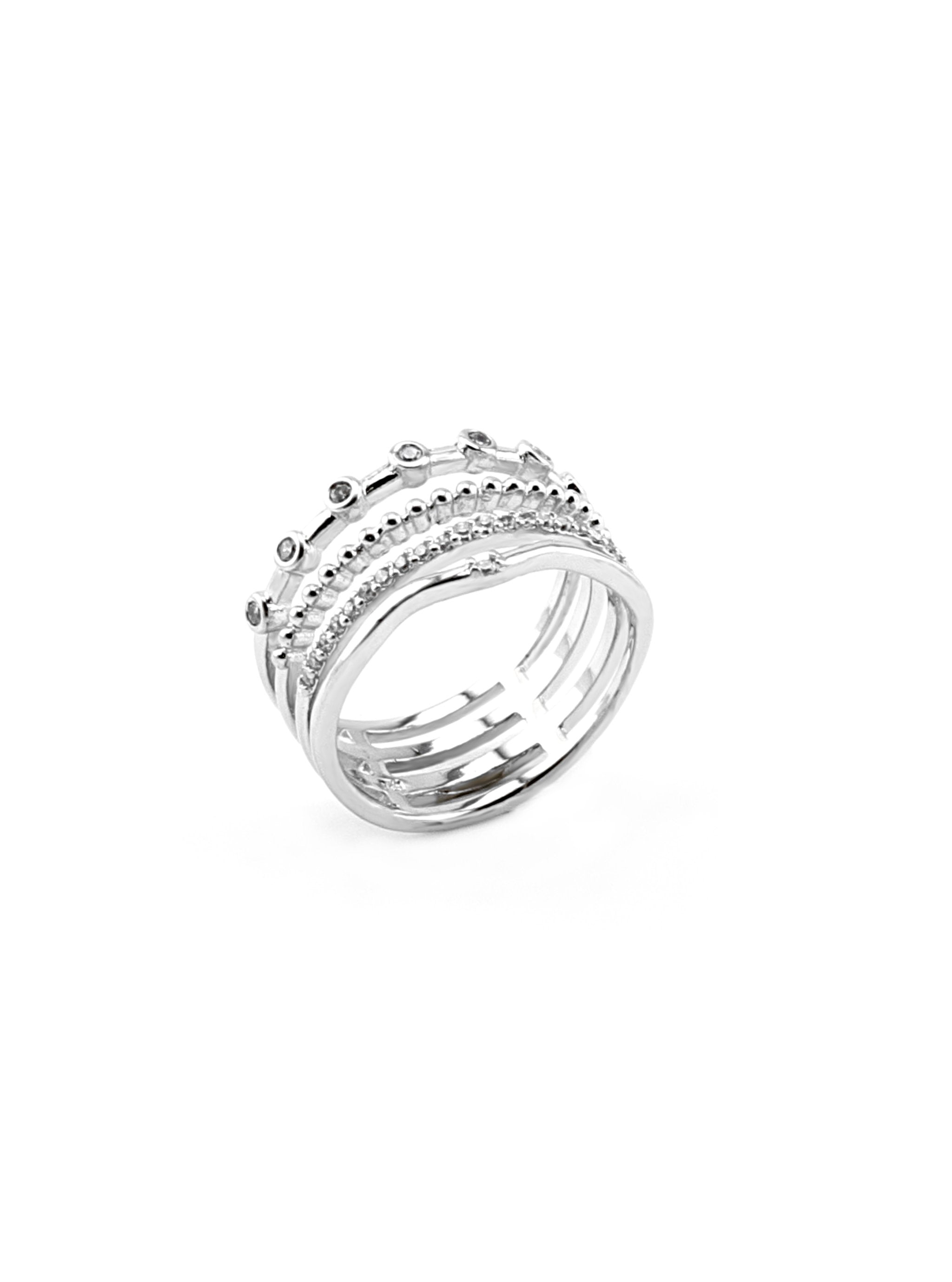 REBEKAH SILVER RING - Simplique Mode