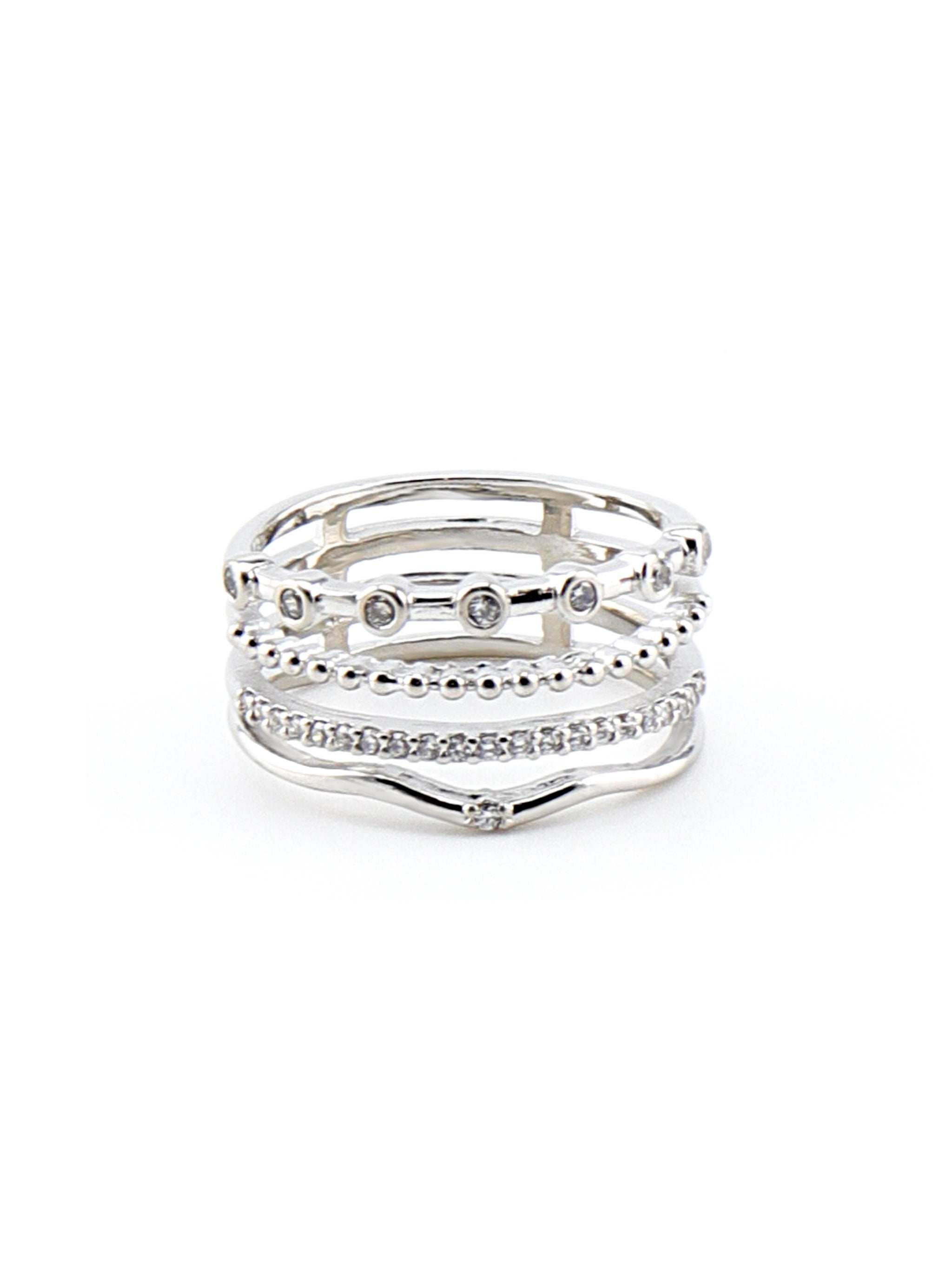 REBEKAH SILVER RING - Simplique Mode