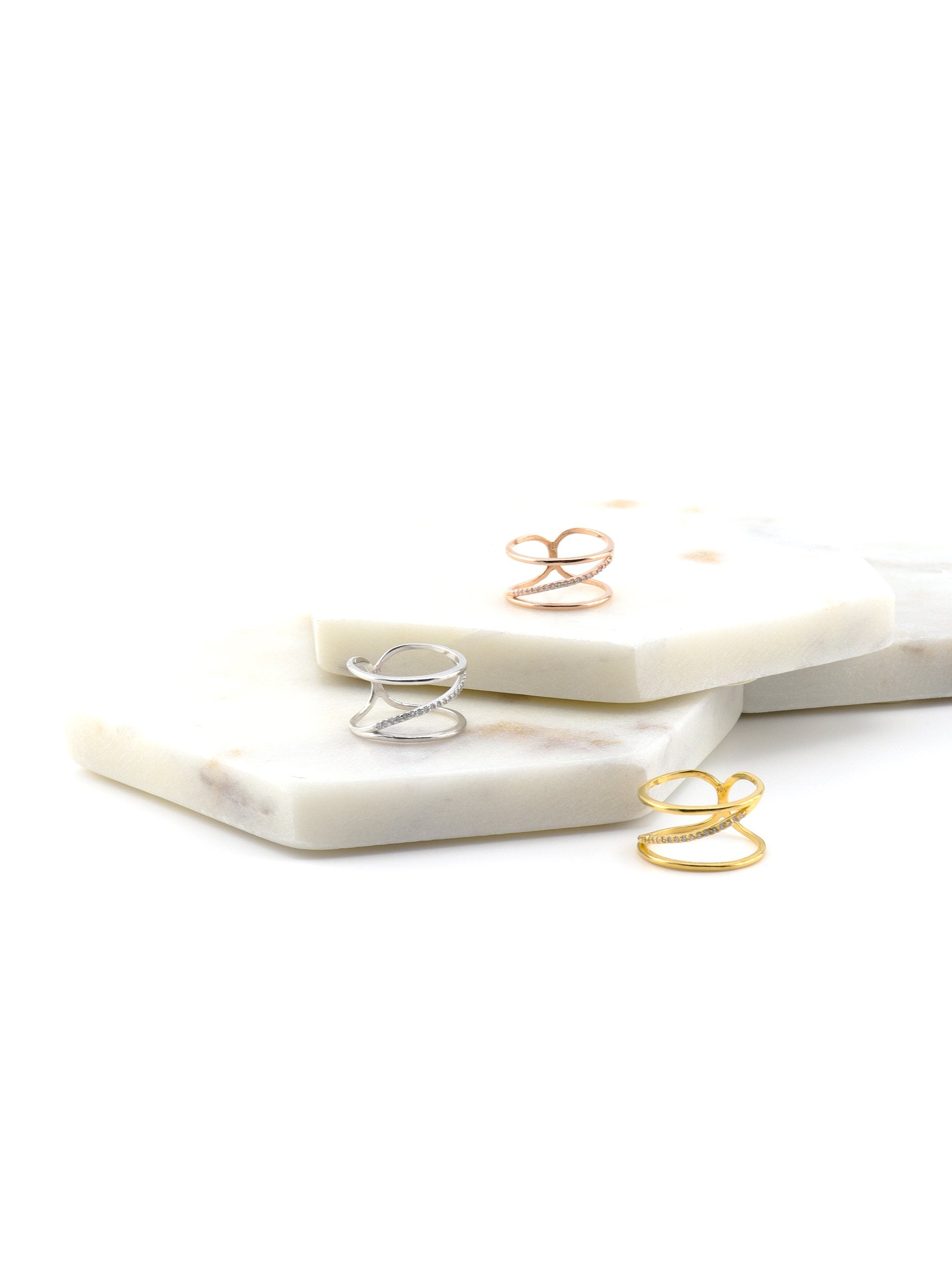 ROCHELLE SILVER RING - Simplique Mode