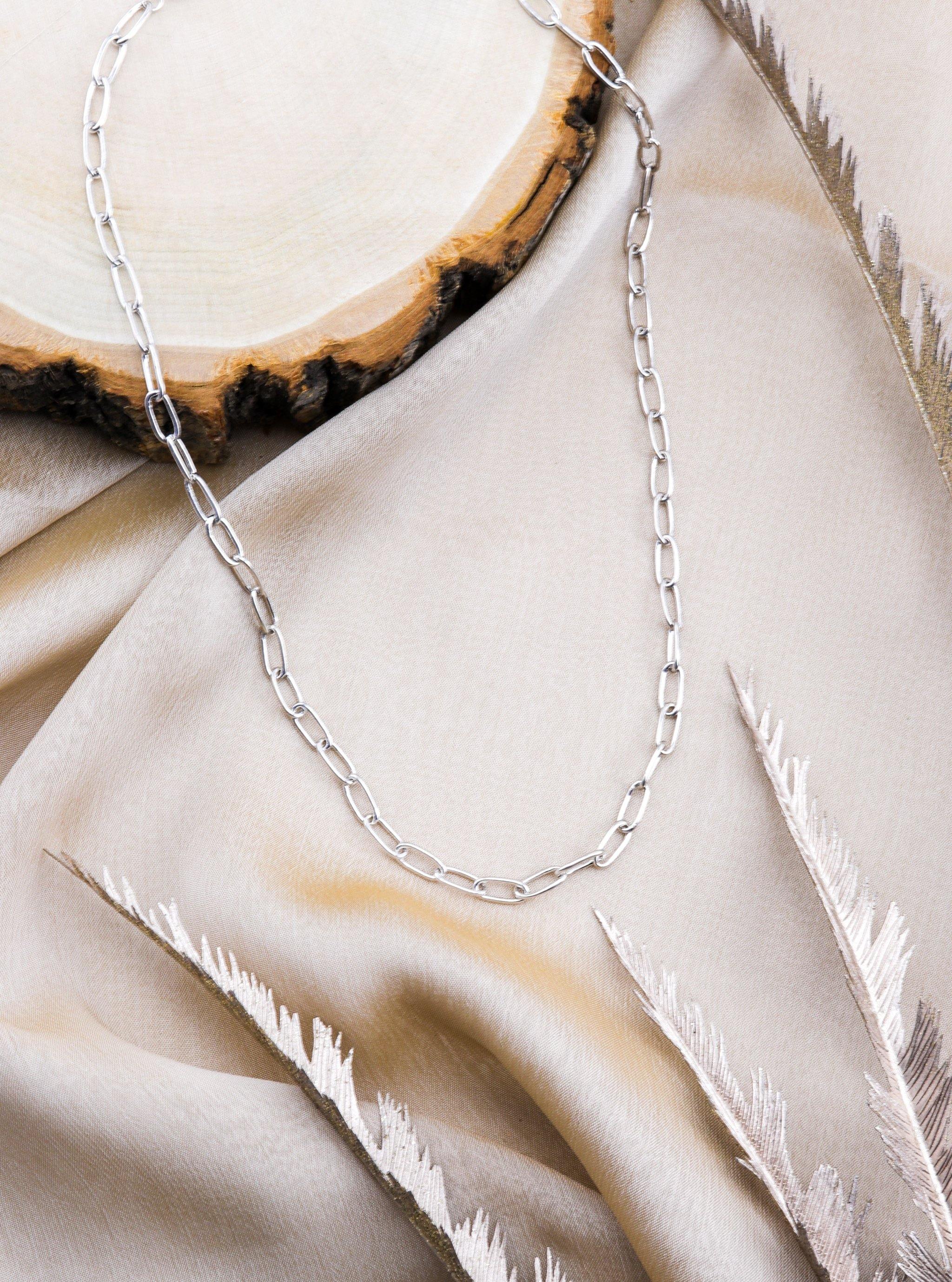 KAITLIN SILVER NECKLACE - Simplique Mode