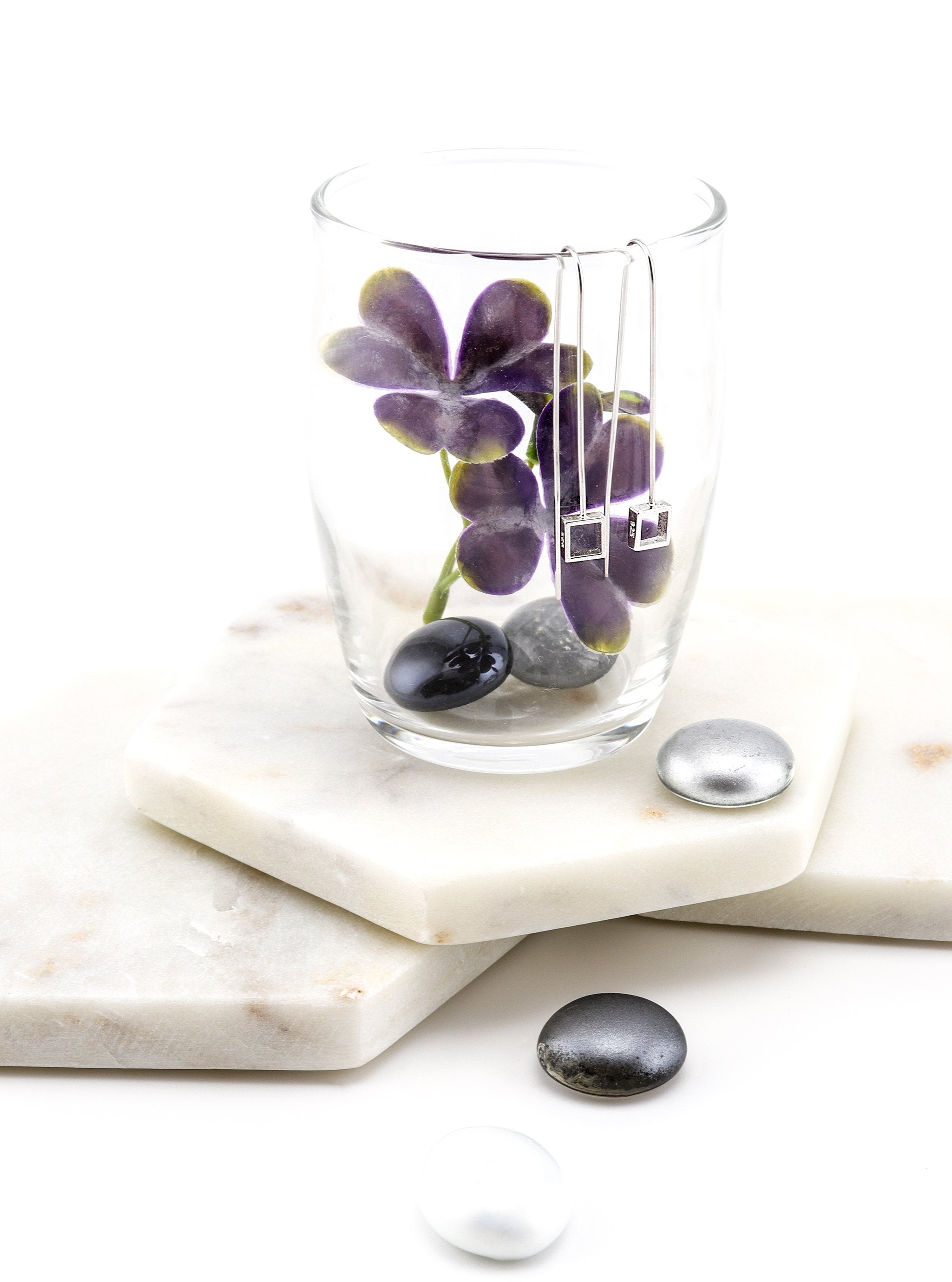 KENNA SILVER EARRINGS - Simplique Mode