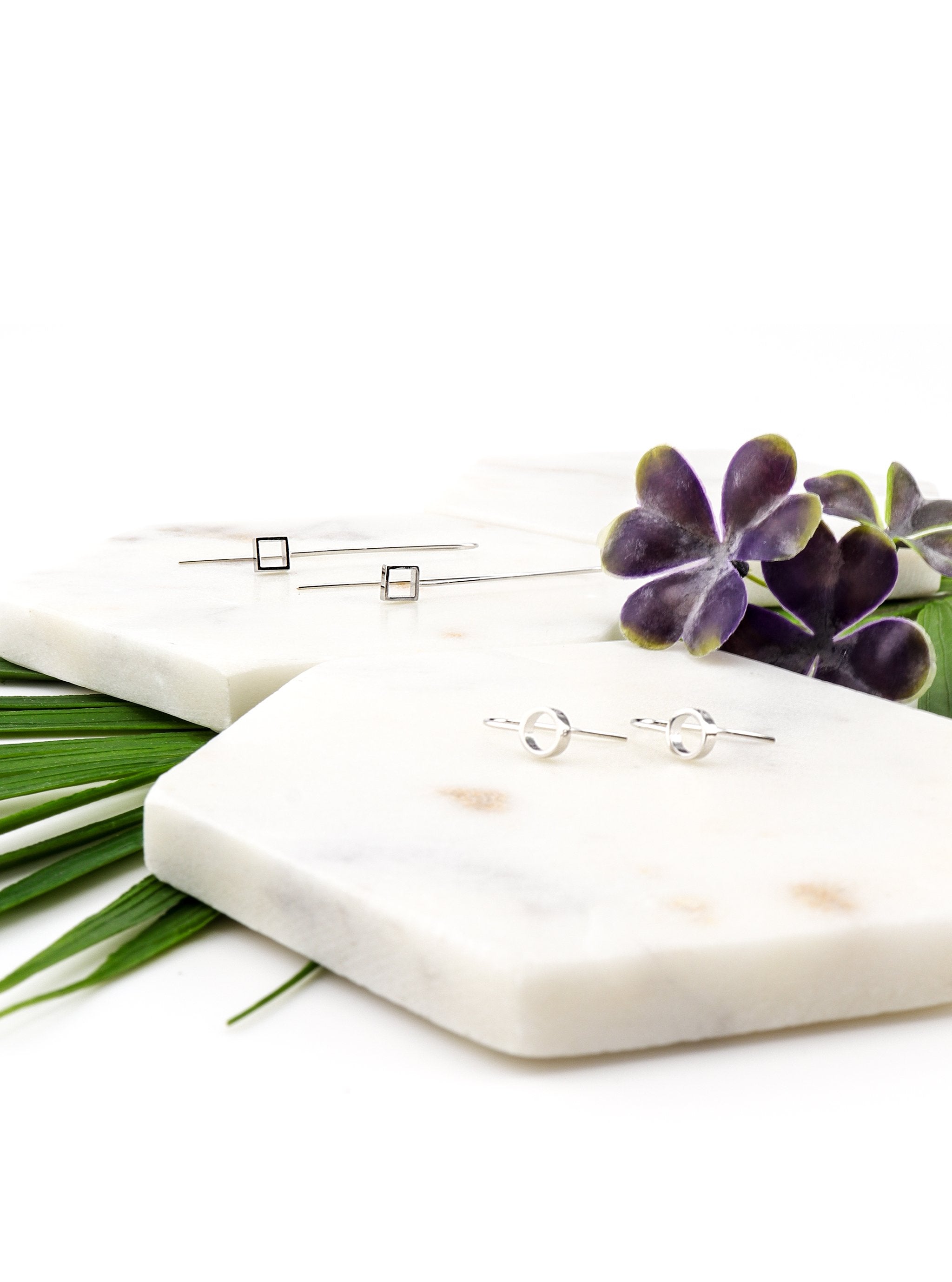 KENNA SILVER EARRINGS - Simplique Mode