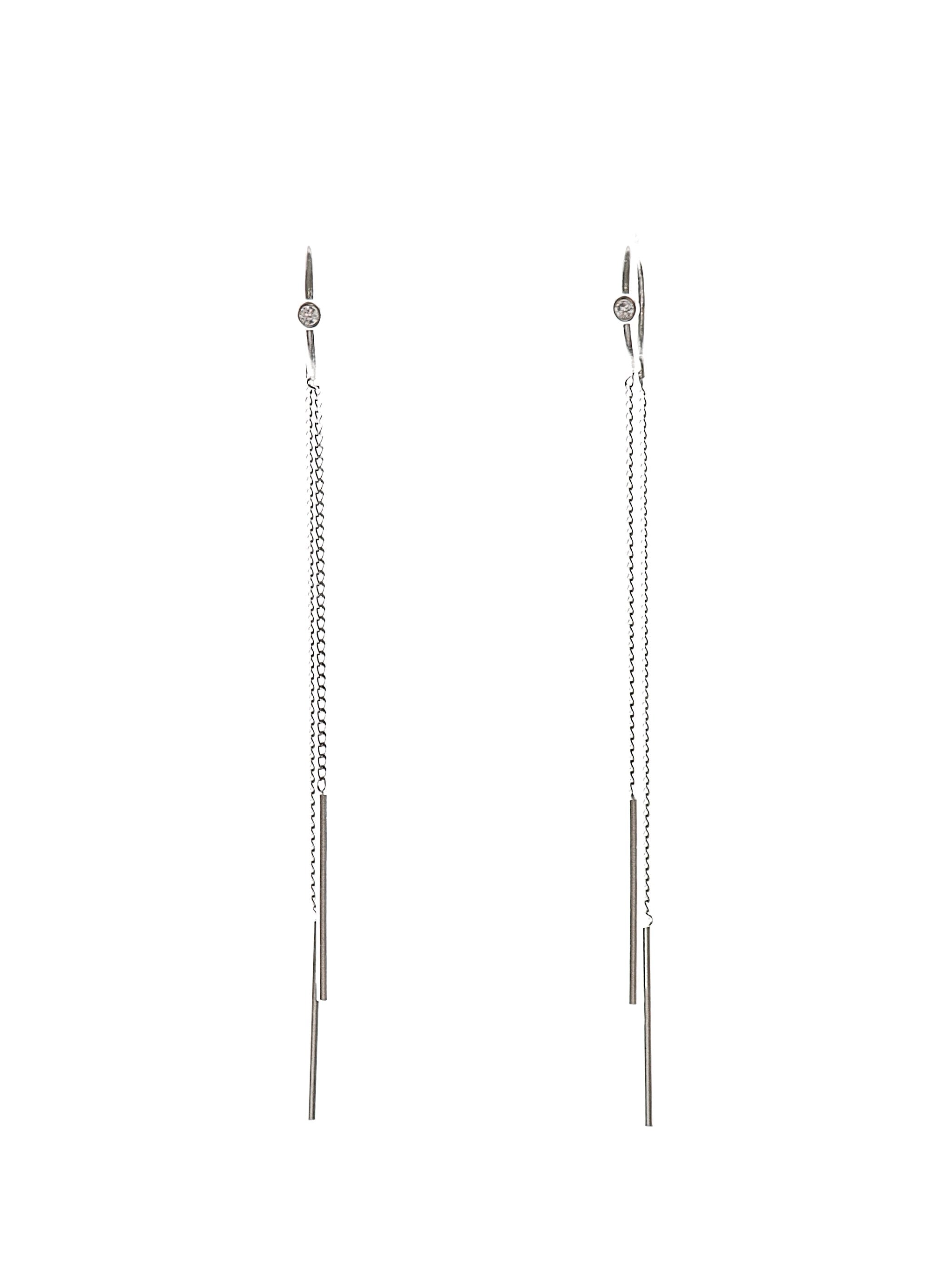 KAELYN SILVER EARRINGS - Simplique Mode