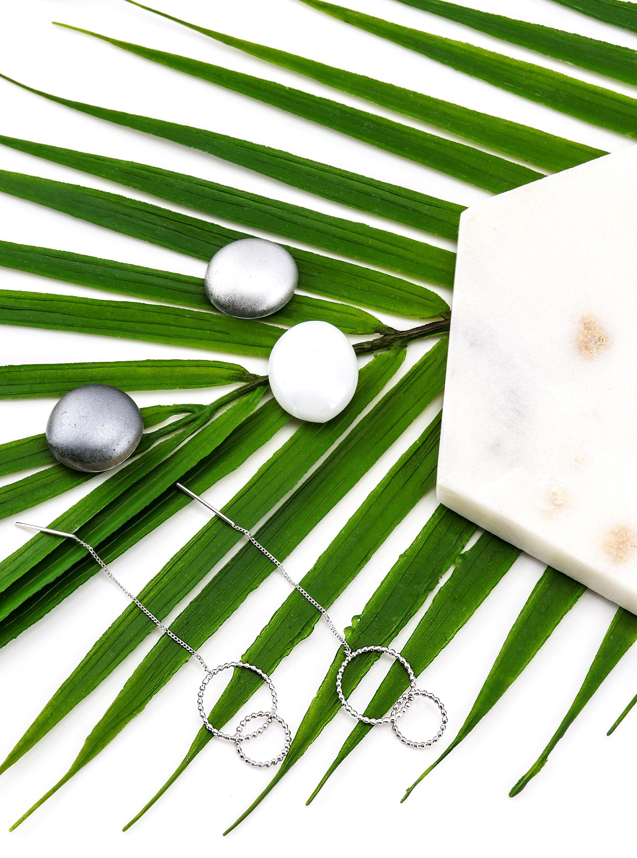 KEREN SILVER EARRINGS - Simplique Mode