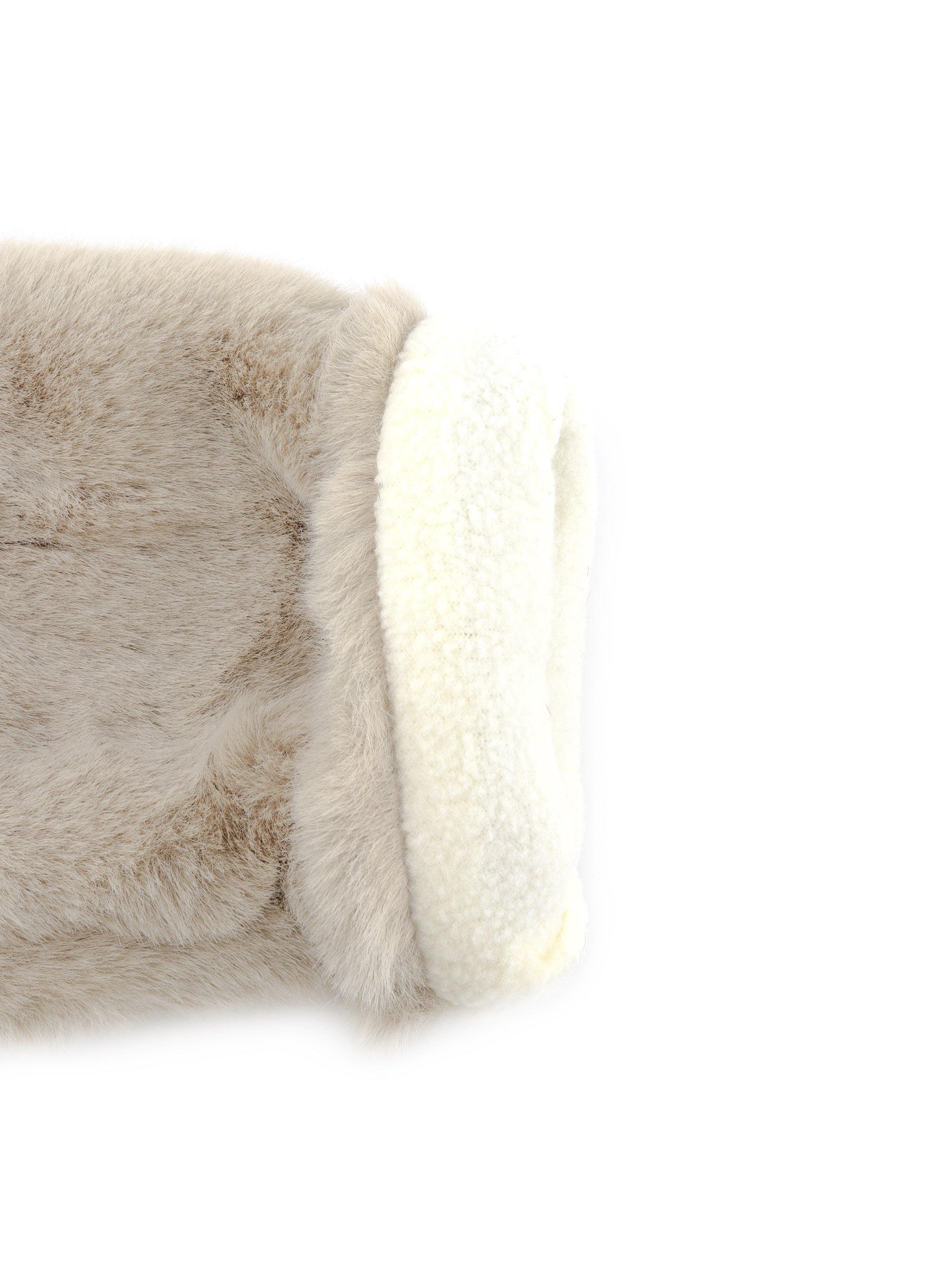 PARIS FAUX FUR FINGERLESS GLOVES - Simplique Mode