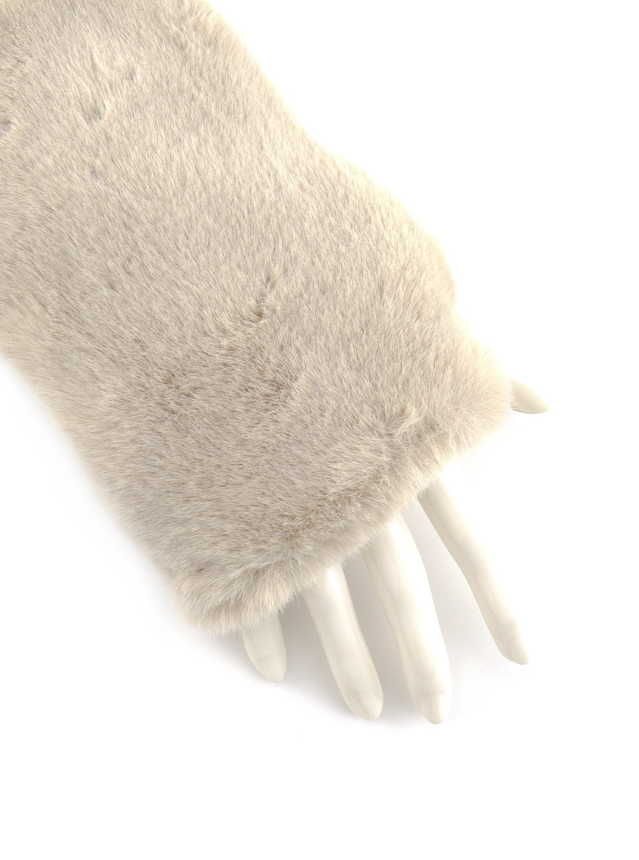 PARIS FAUX FUR FINGERLESS GLOVES - Simplique Mode