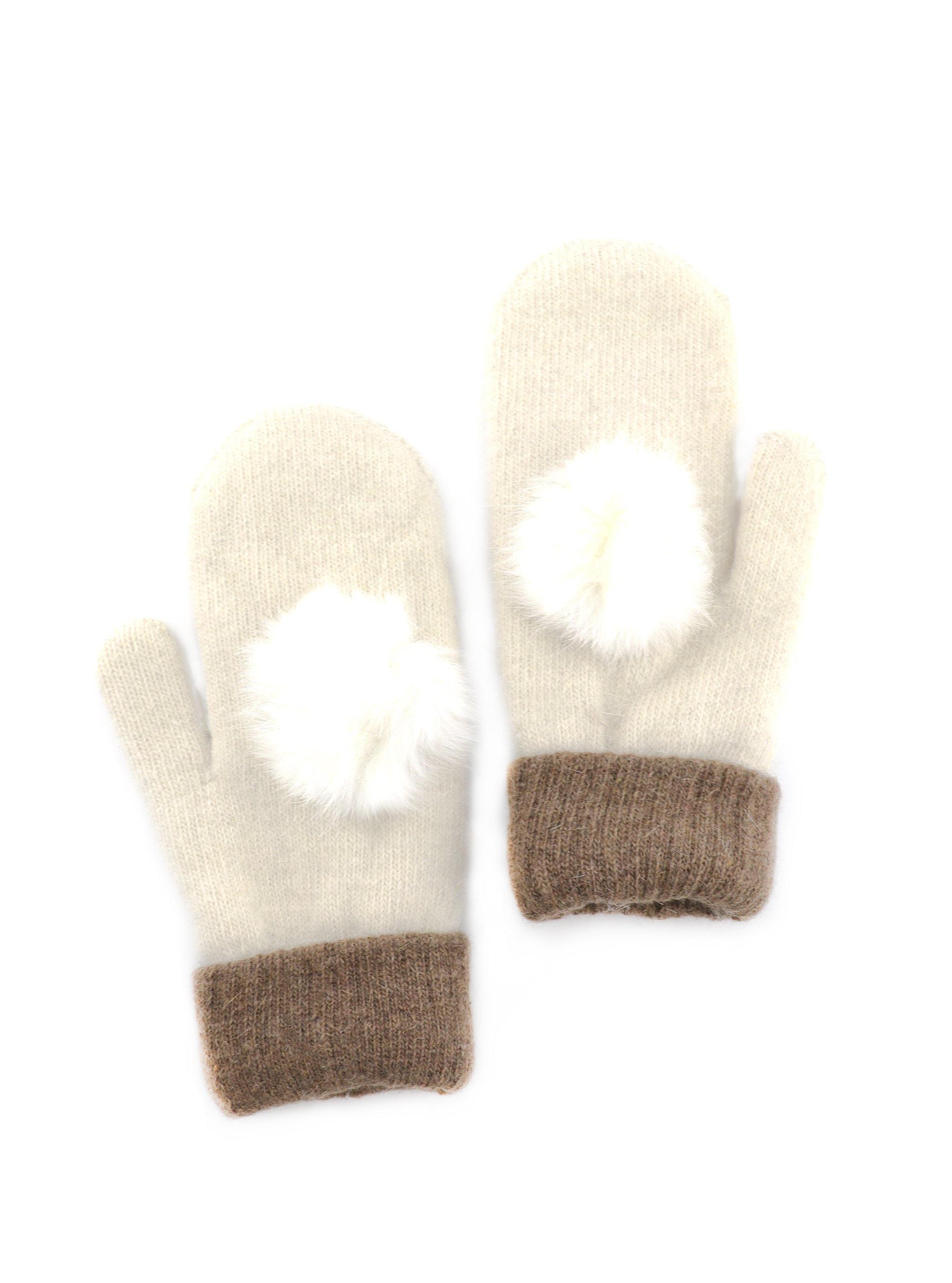 PHOEBE KNIT POM GLOVES - Simplique Mode