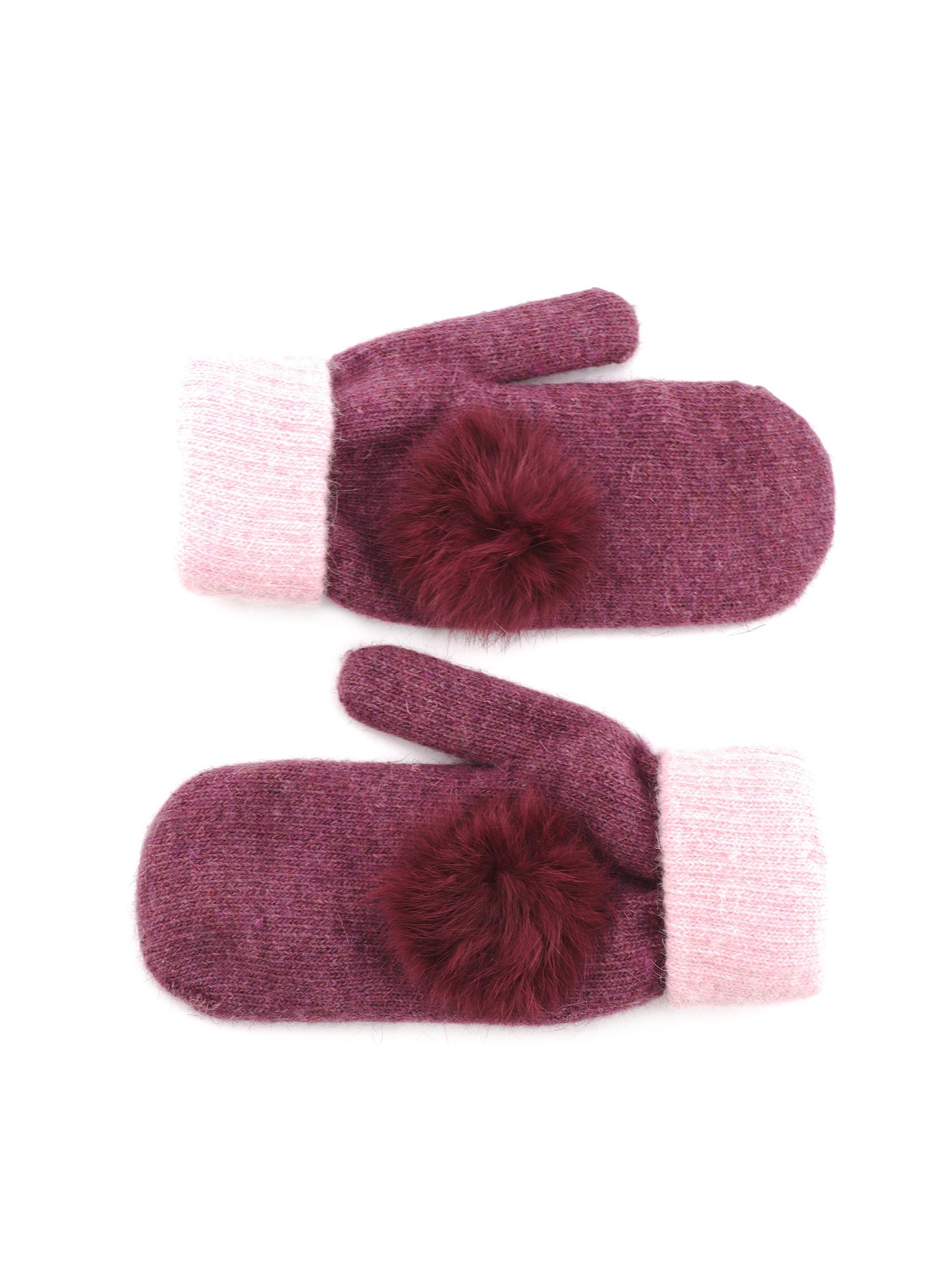 PHOEBE KNIT POM GLOVES - Simplique Mode