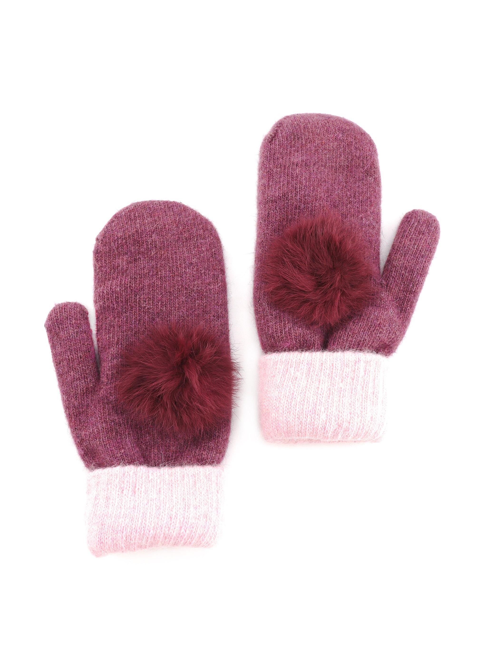 PHOEBE KNIT POM GLOVES - Simplique Mode