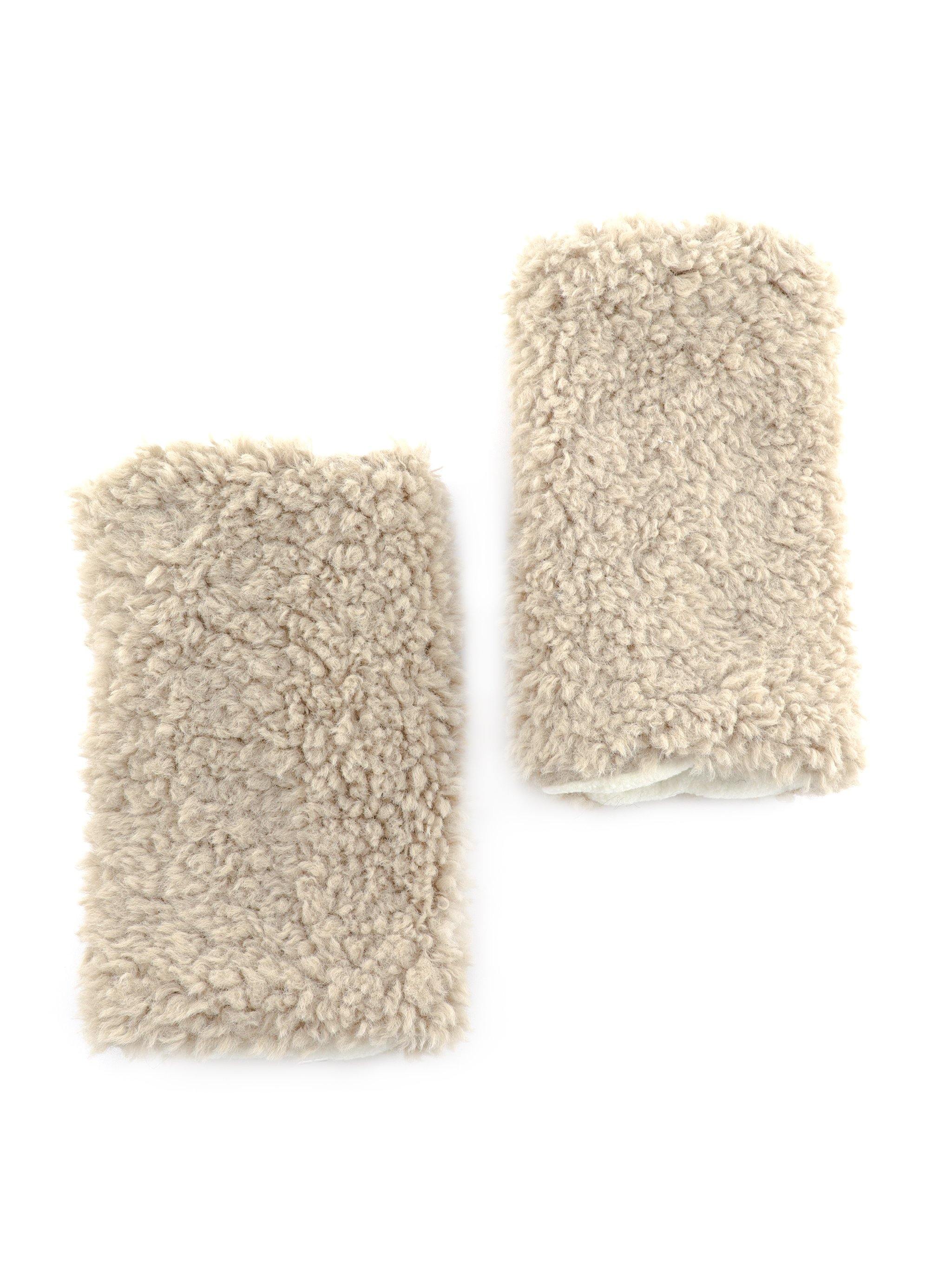 PAYDEN FAUX FUR FINGERLESS GLOVES - Simplique Mode