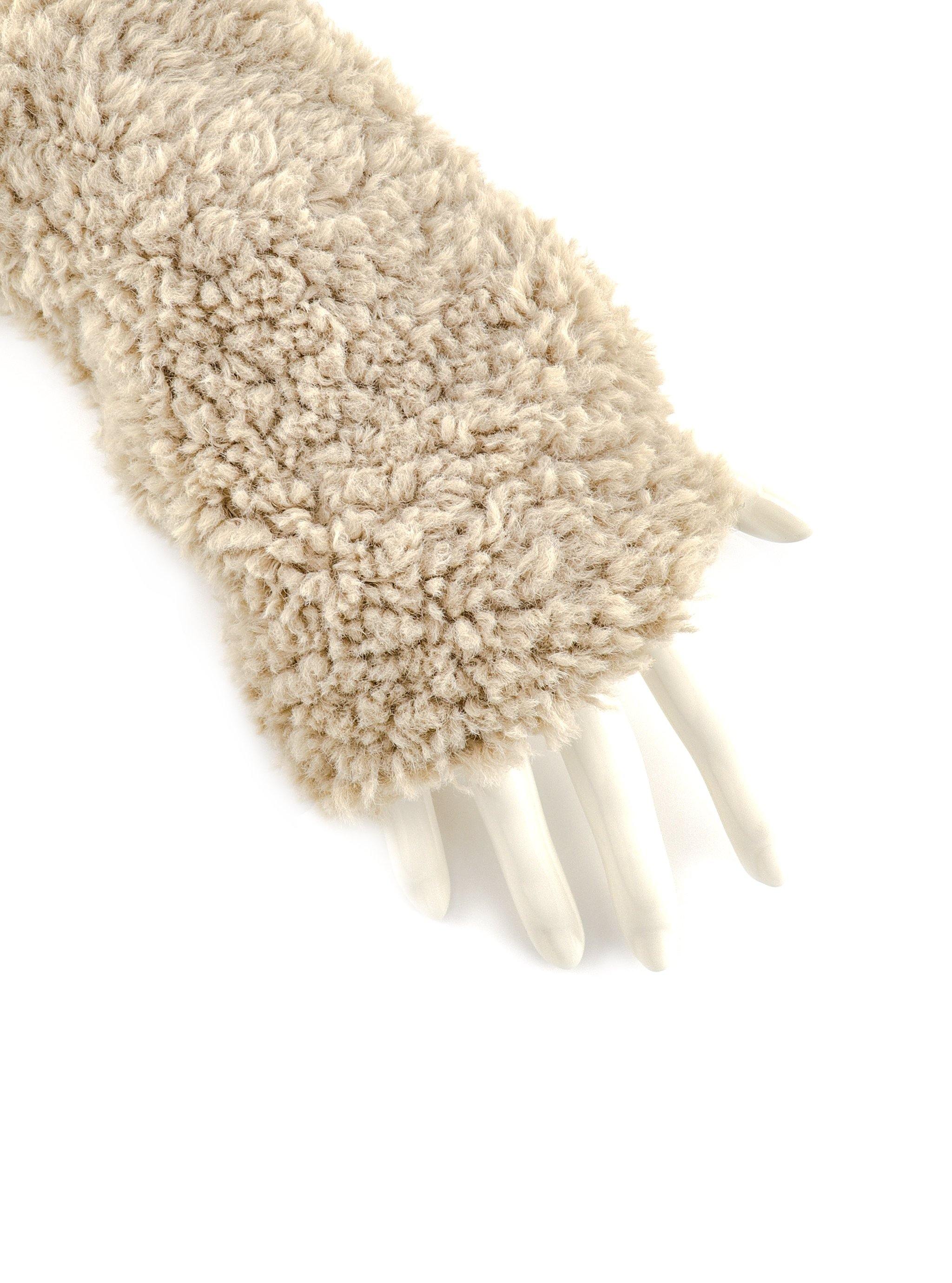 PAYDEN FAUX FUR FINGERLESS GLOVES - Simplique Mode